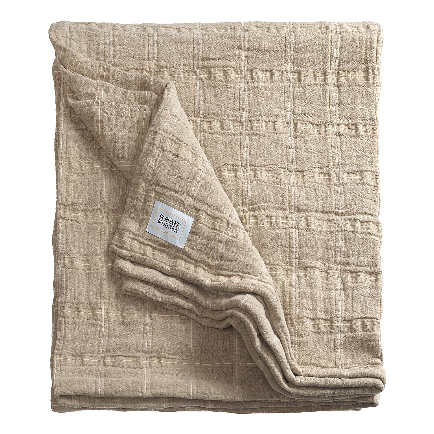 Delight Tagesdecke Baumwolle Sand 220x240cm