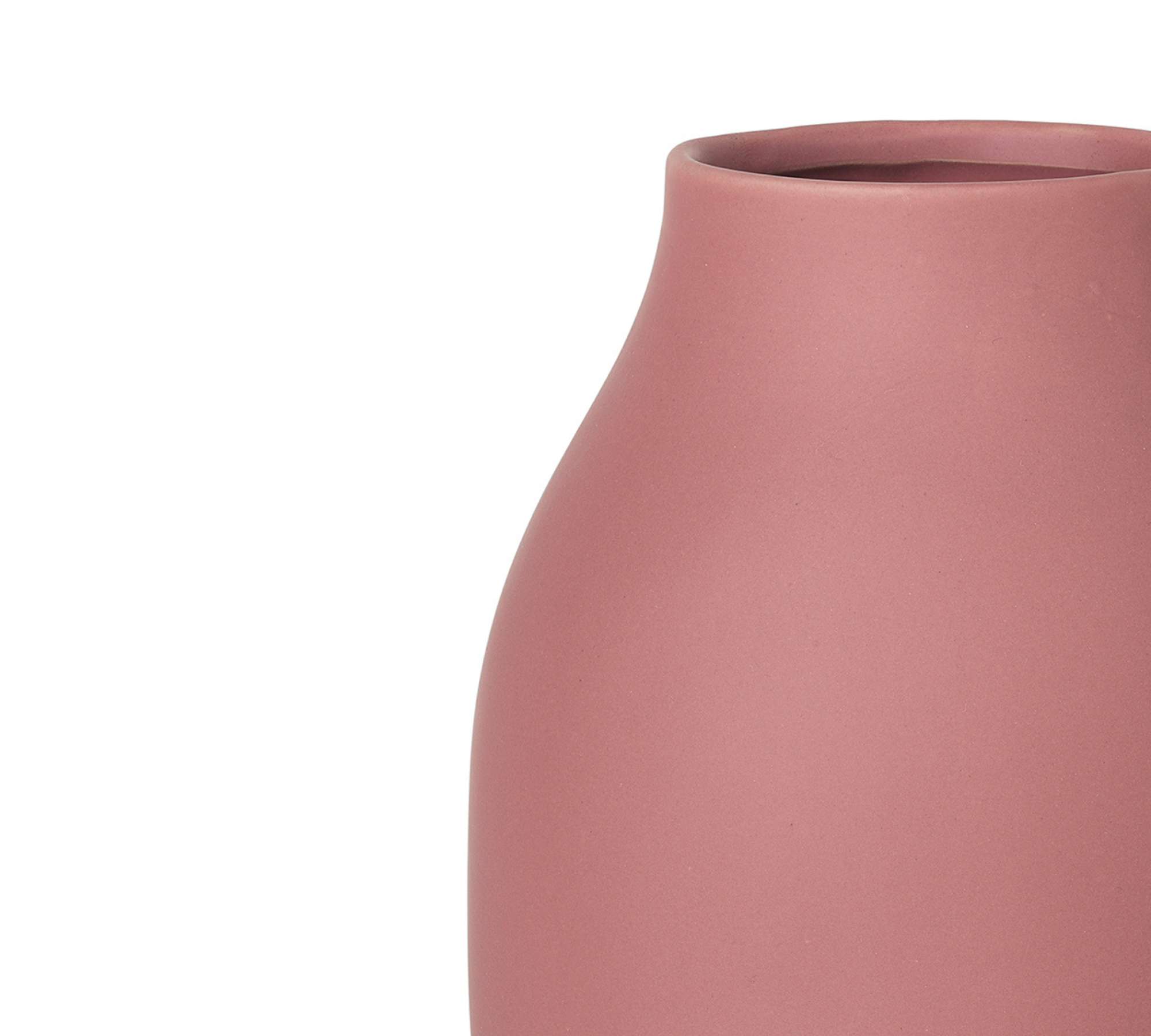 Color Porcelain Vase Withered Rose Height 20cm 65703