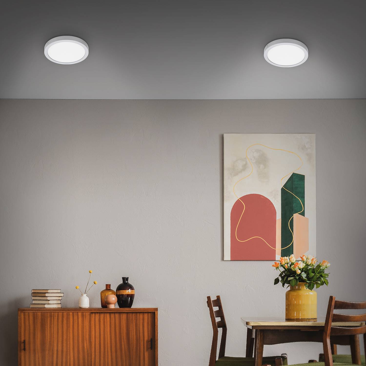 1-Flammig Fire Drip II LED-Deckenleuchte Polycarbonat Eisen