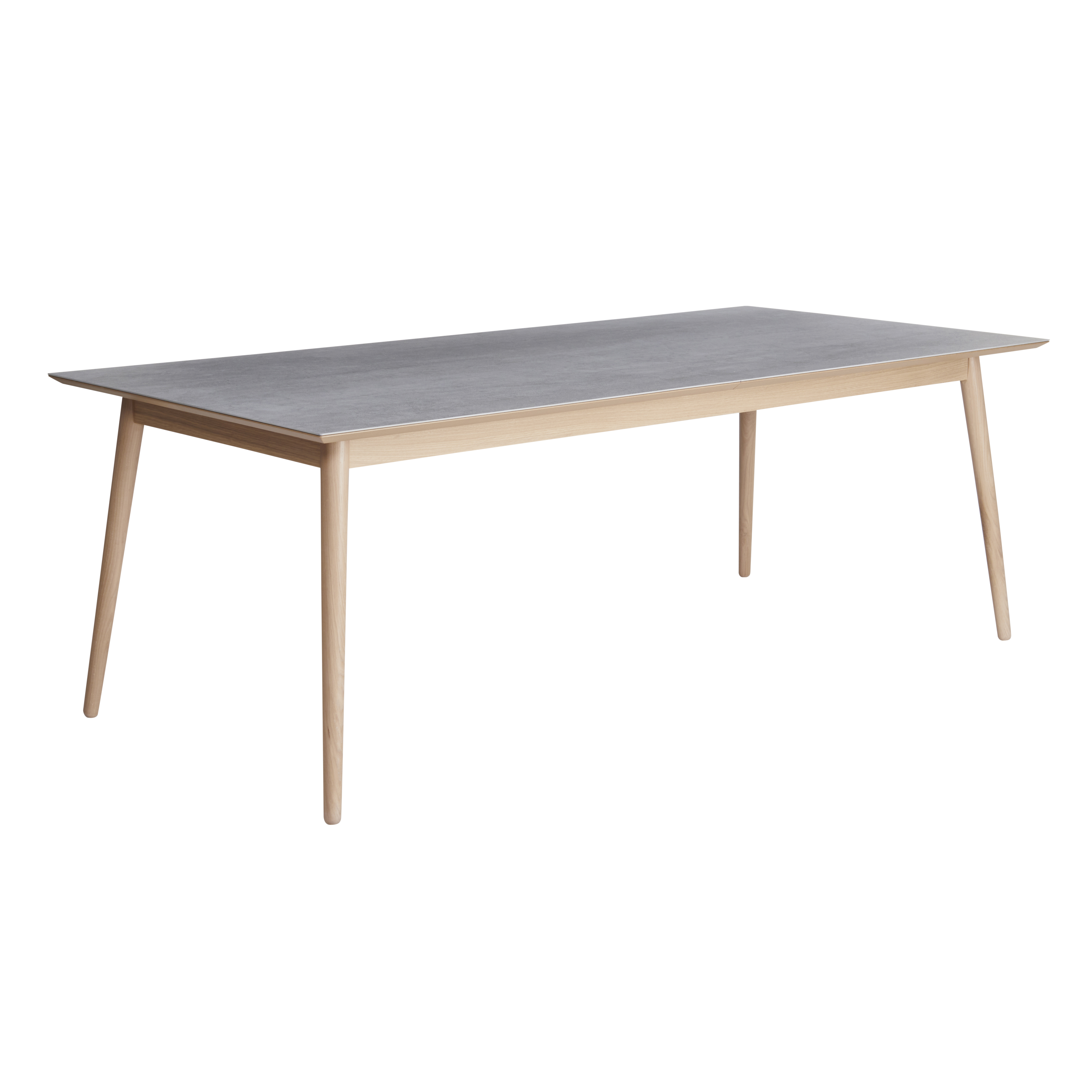MEZA Dining table Ceramic top Light grey