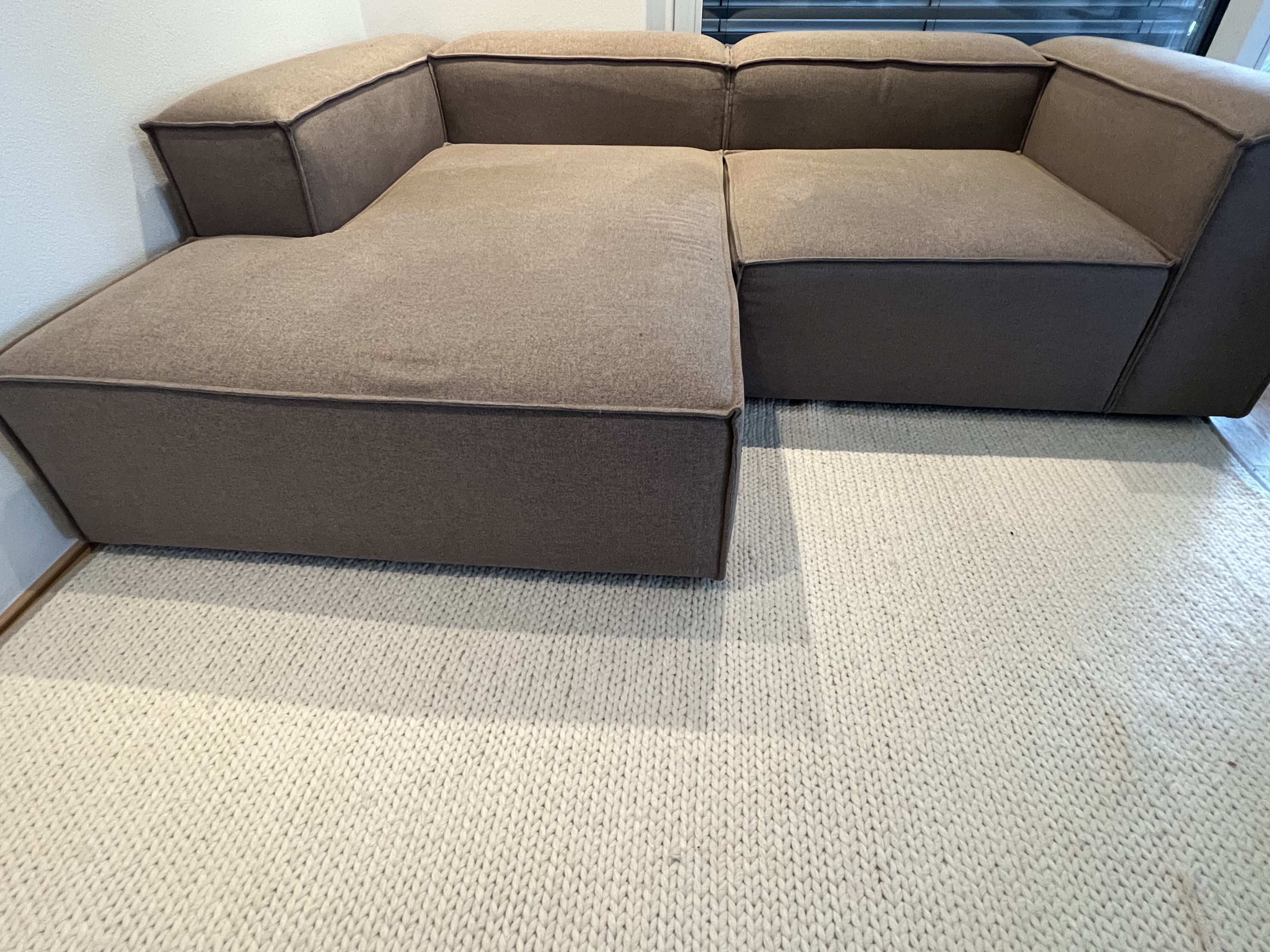 Lennon Modular Sofa Chaise Longue Left Taupe