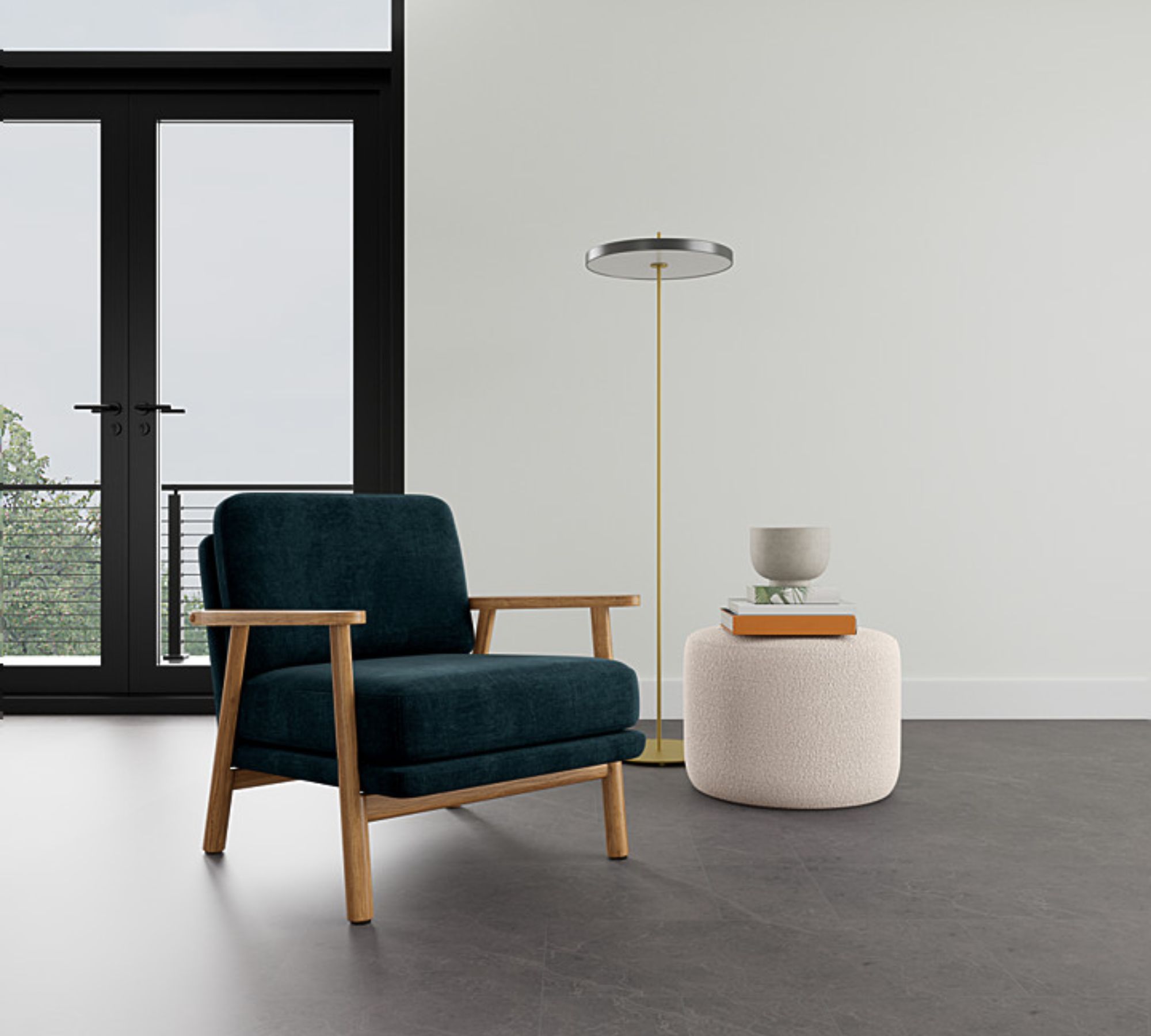 Archie Armchair Danny Dusty Blue