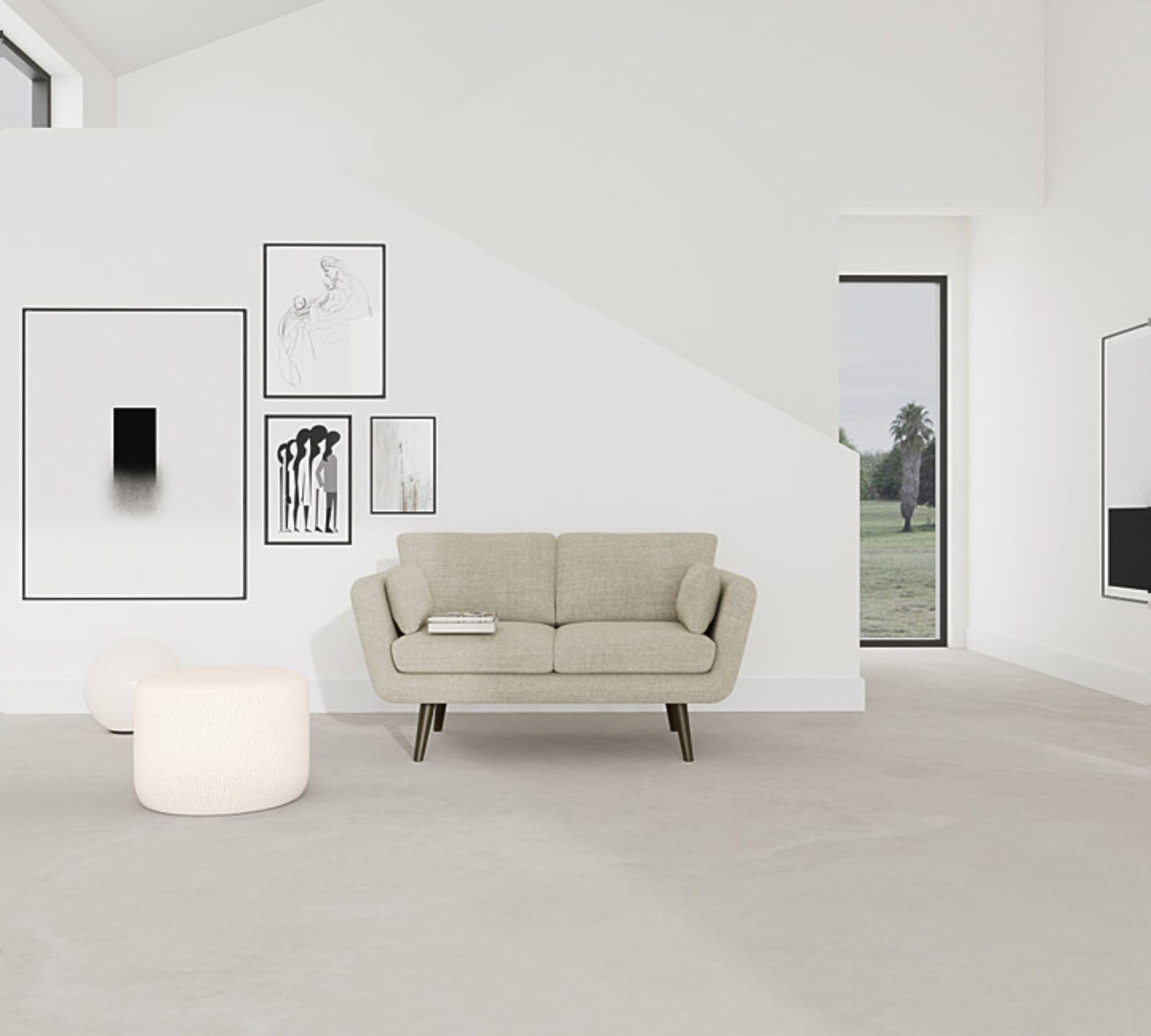 Sigrid Sofa 2-Sitzer Vega Sand Dune