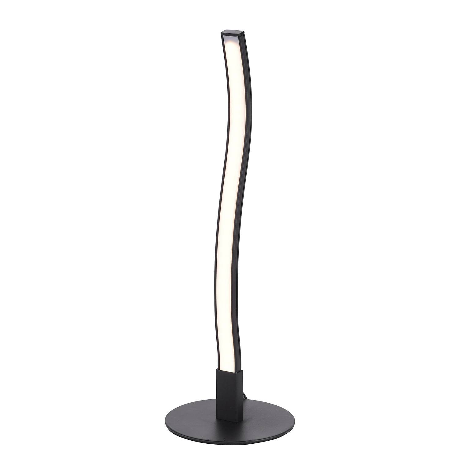 1-Flammig Wave LED-Tischleuchte Acrylglas Eisen  