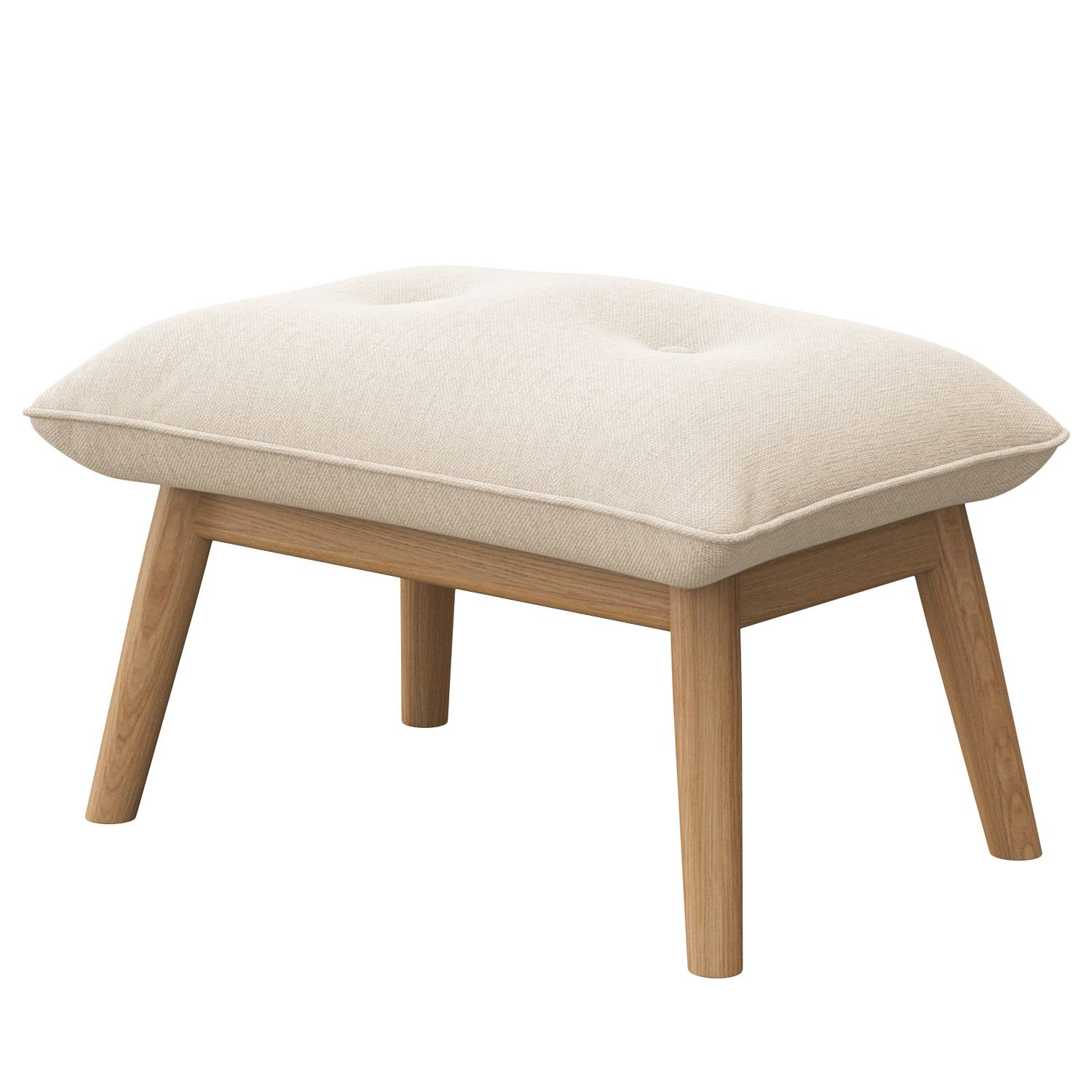 Enyo Polsterhocker  Webstoff Saia Beige