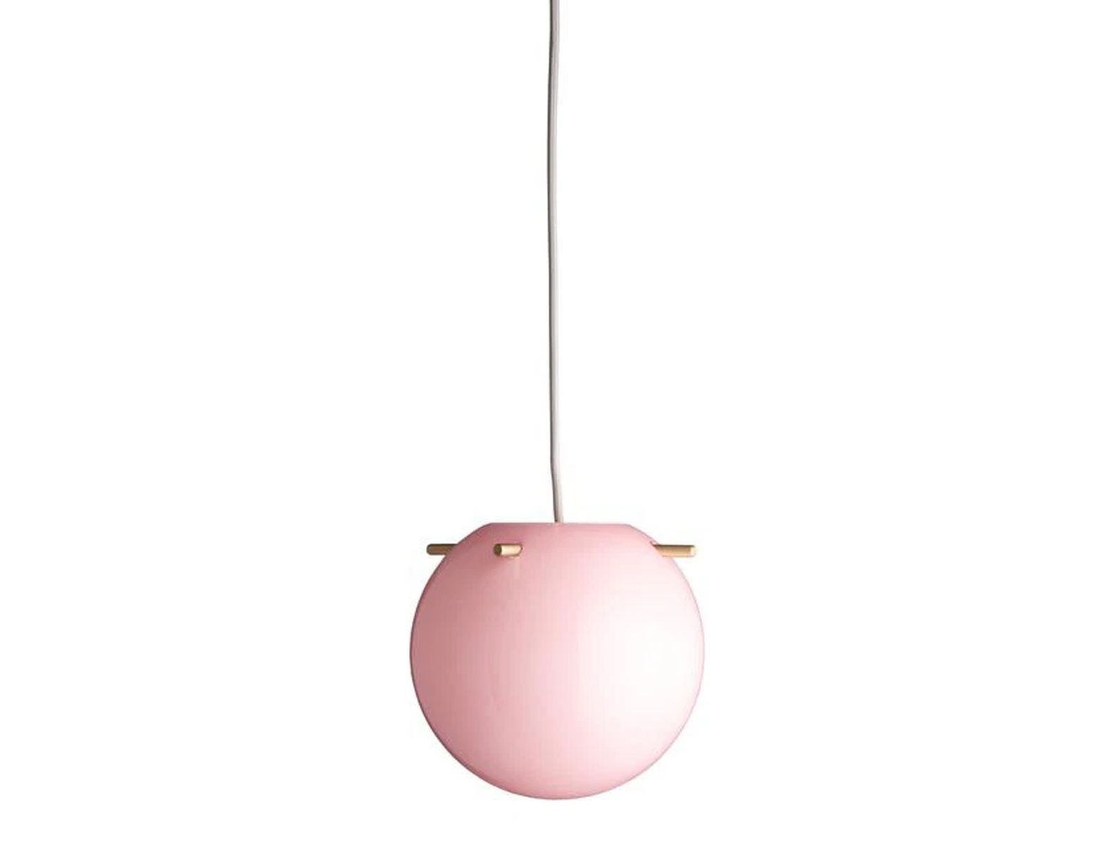 Pendant light Koi Ø25 Brass Opal Rose