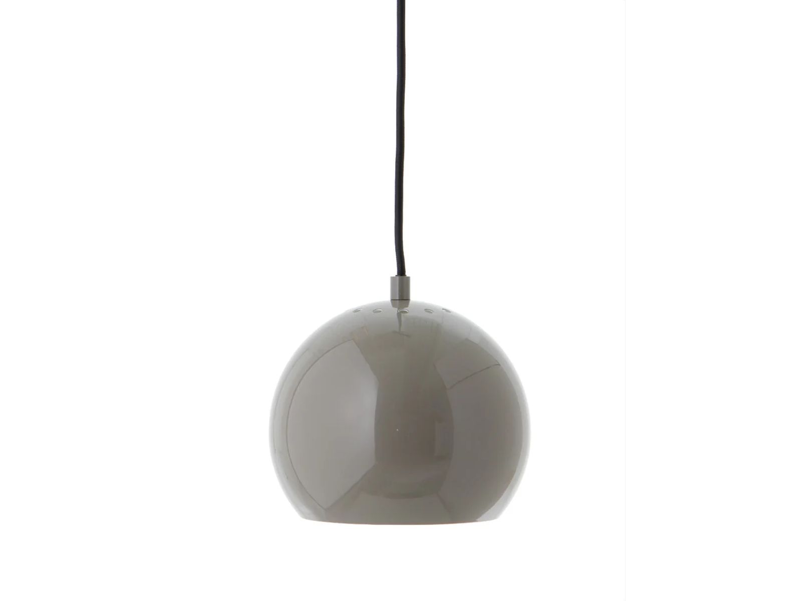 Pendelleuchte Ball Ø18 Metall Warmes Grau