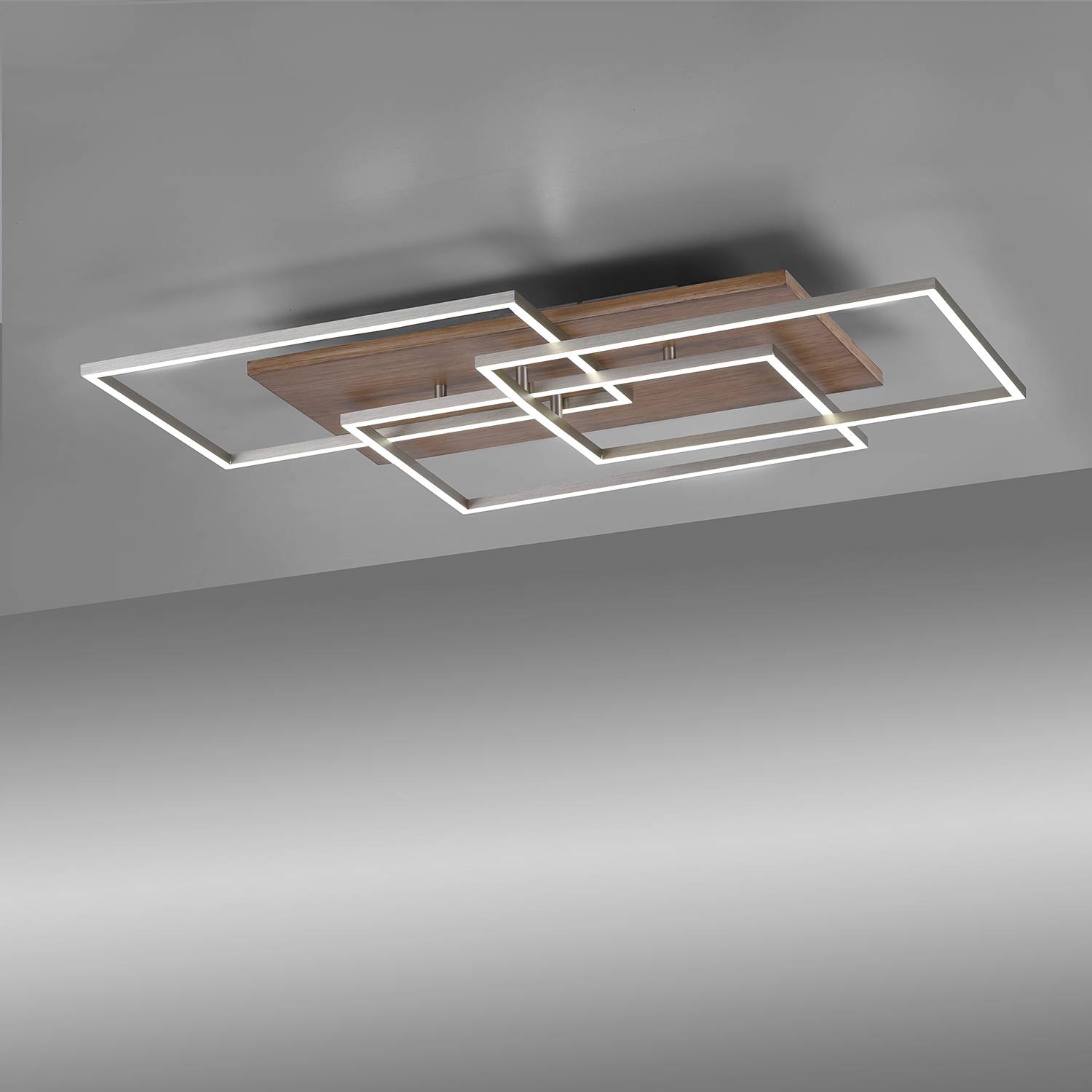 Palma V  LED-Deckenleuchte 3-flammigKunststoff Eisen 