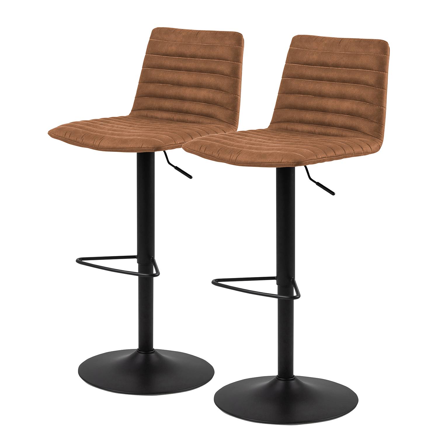 Kimmy Barstuhl 2er-Set Cognac