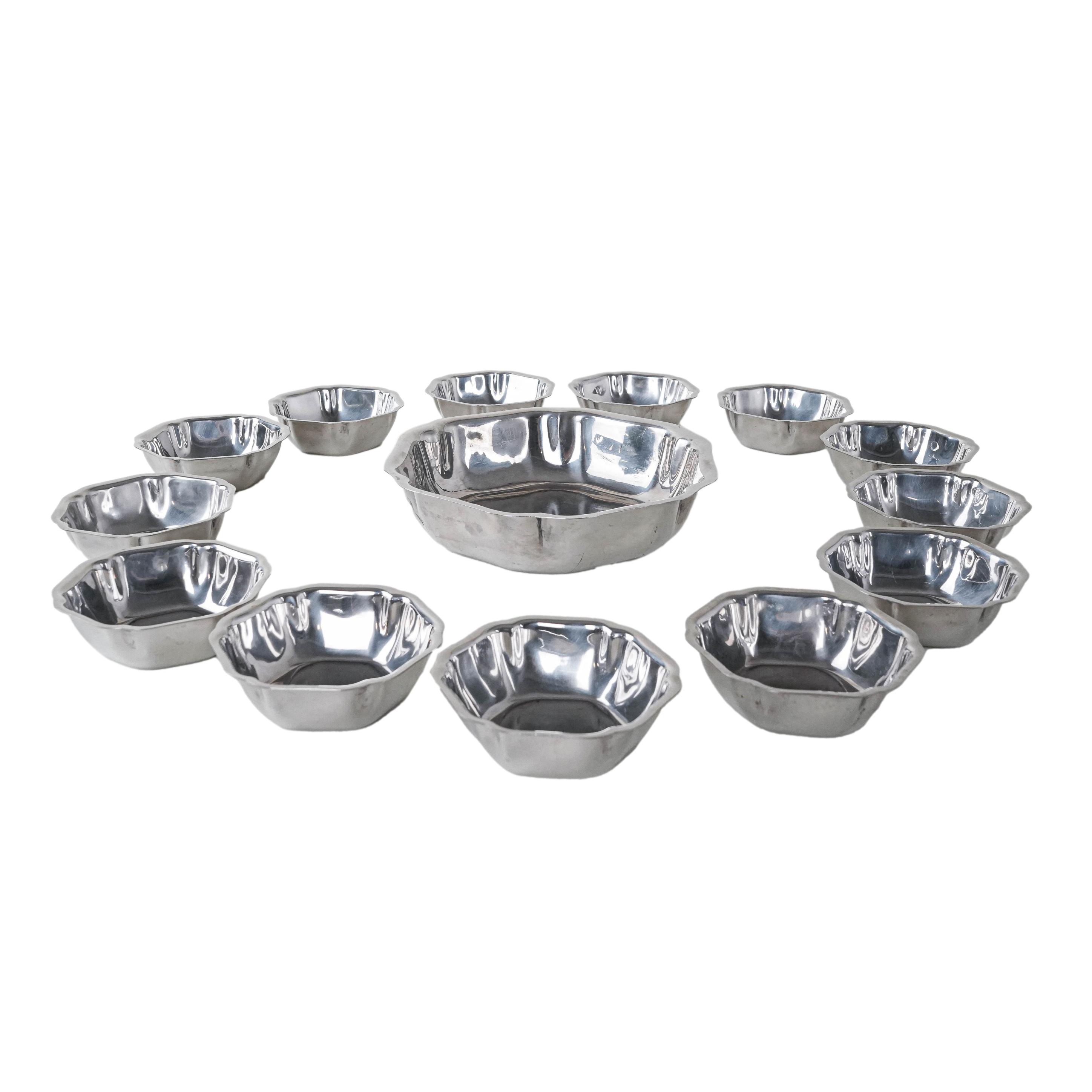Schüssel 14er Set Edelstahl