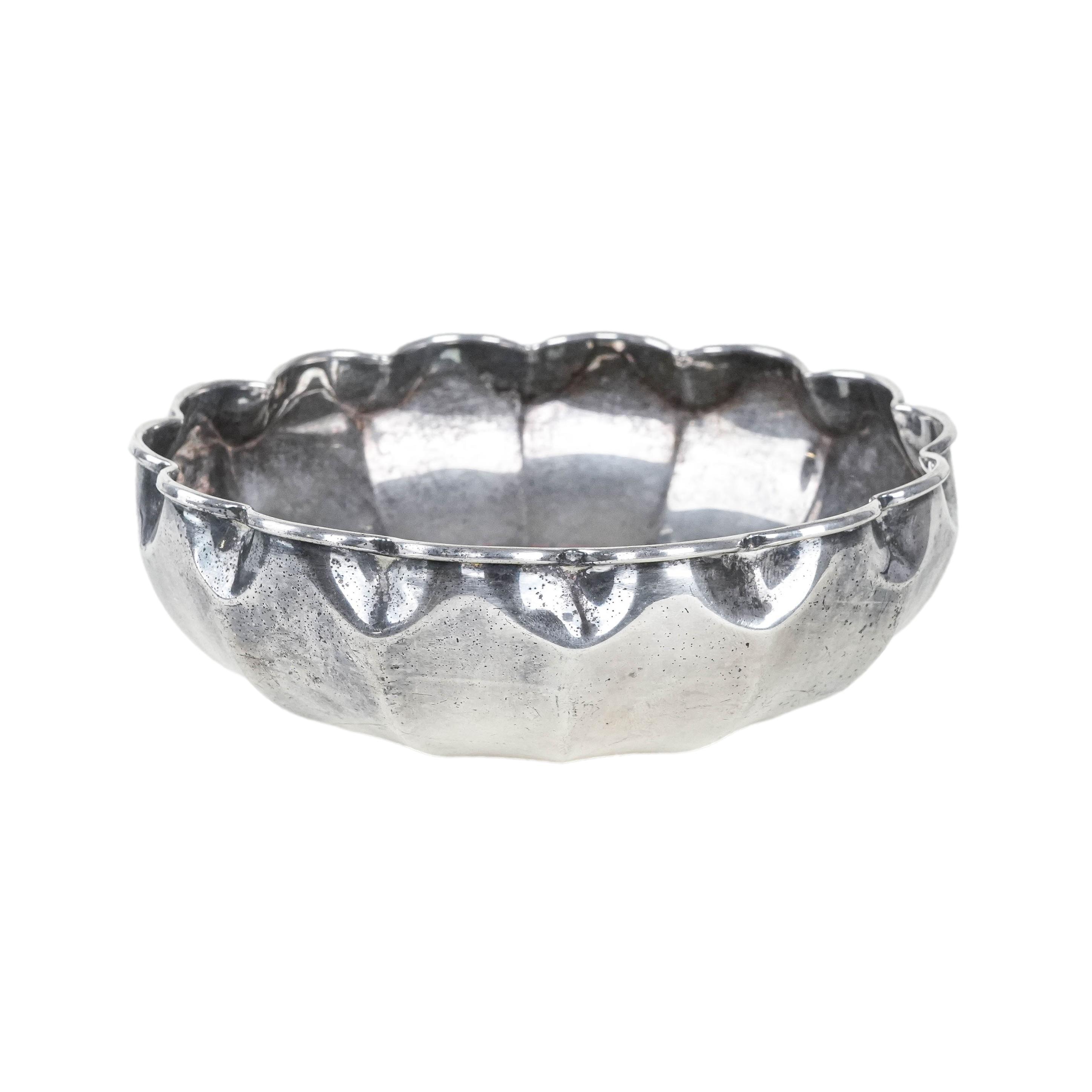 Metallschüssel Silber