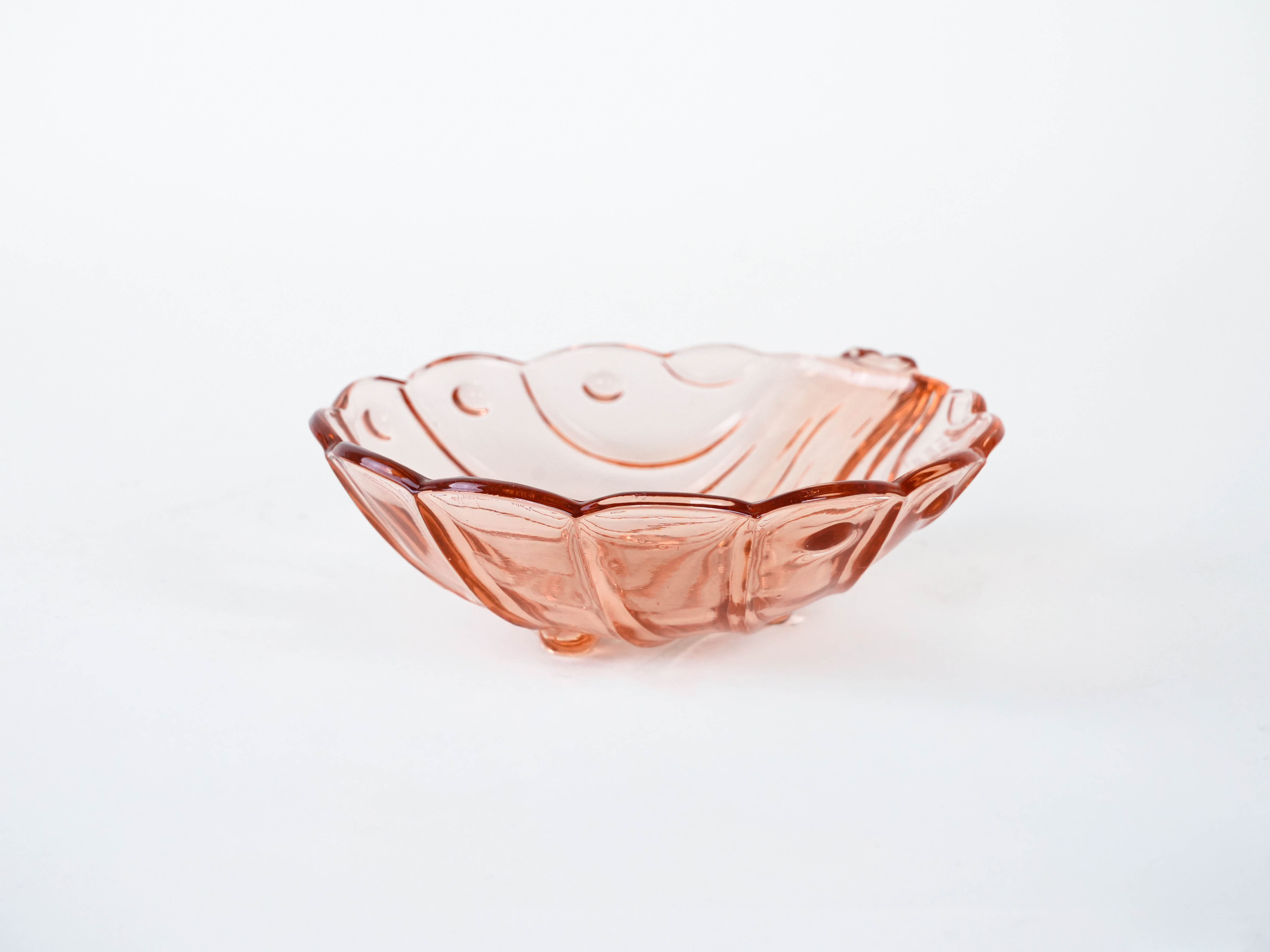 Glasteller Rosa