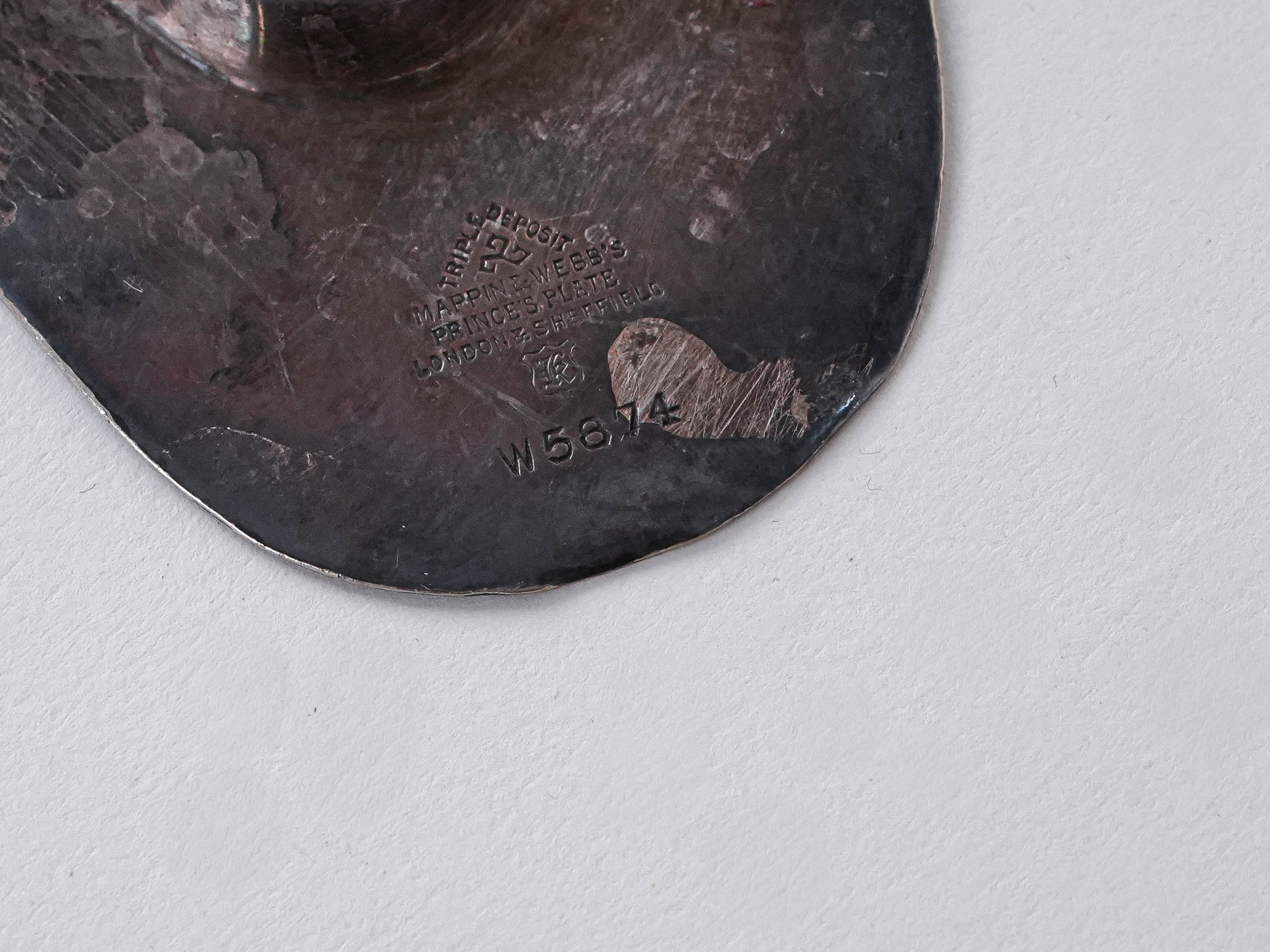 Metallplatte Silber