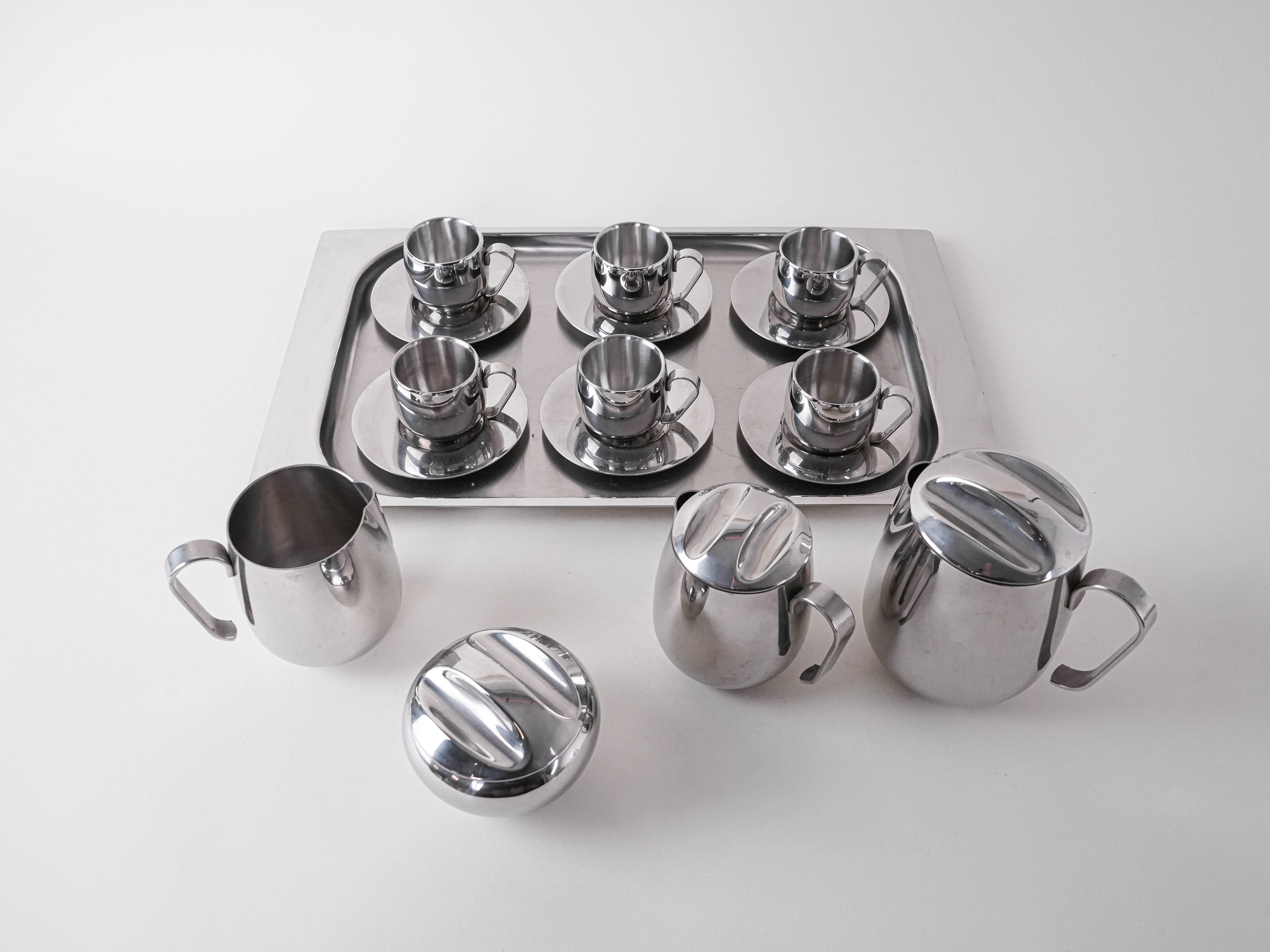 Kaffee- und Tee-Service Silber