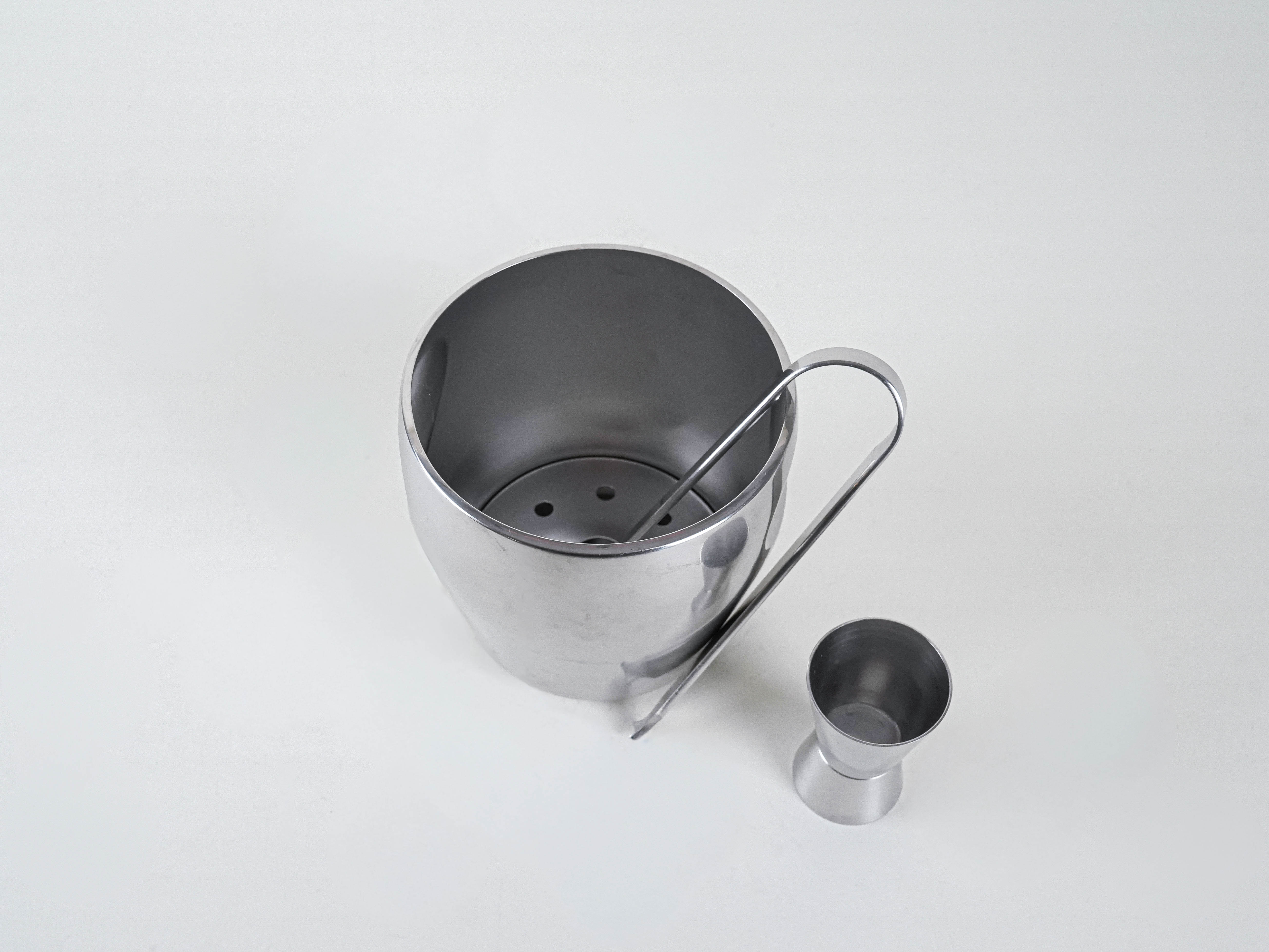Eiskübel Metall Silber