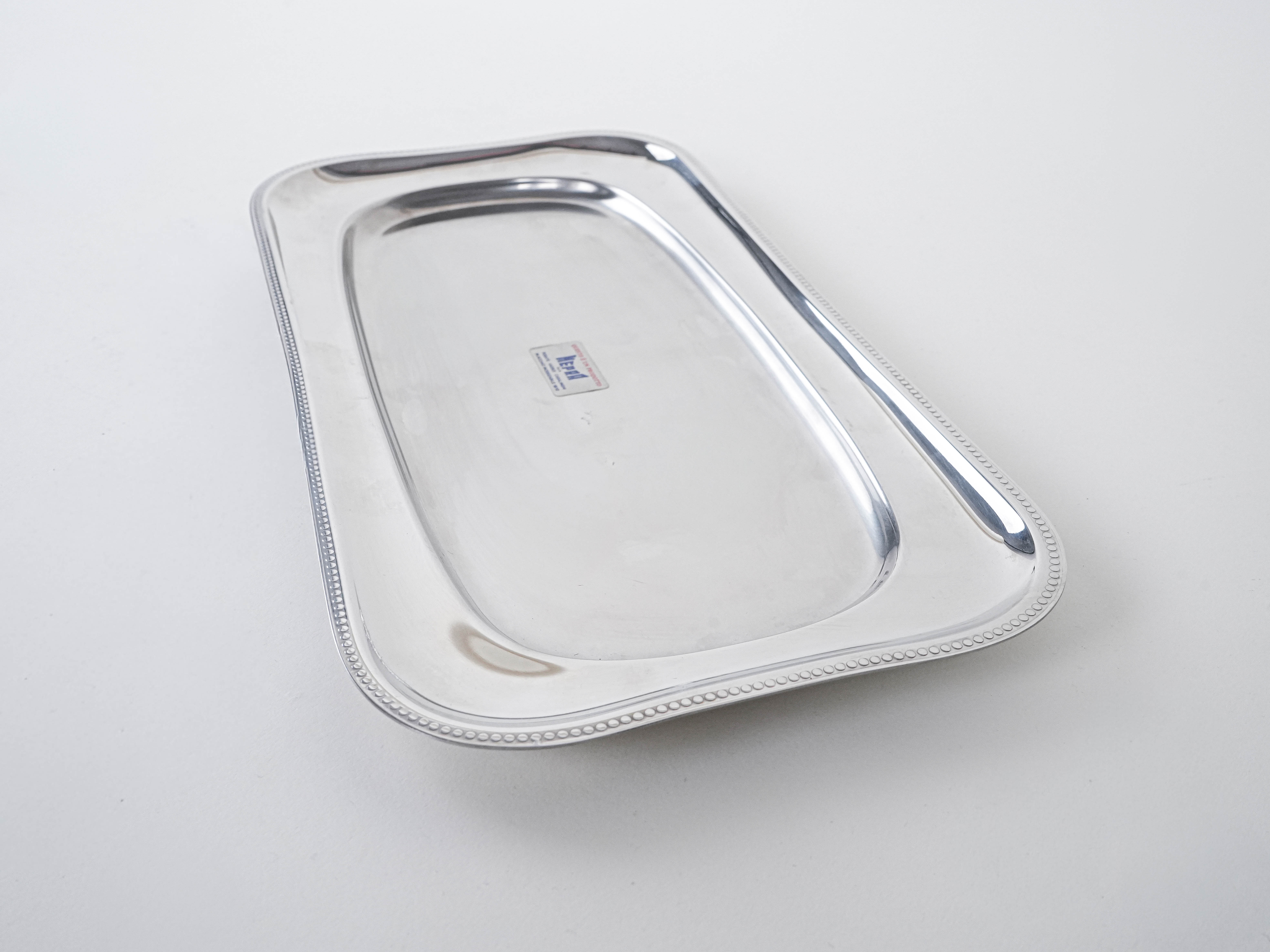 Stahltablett SIlber
