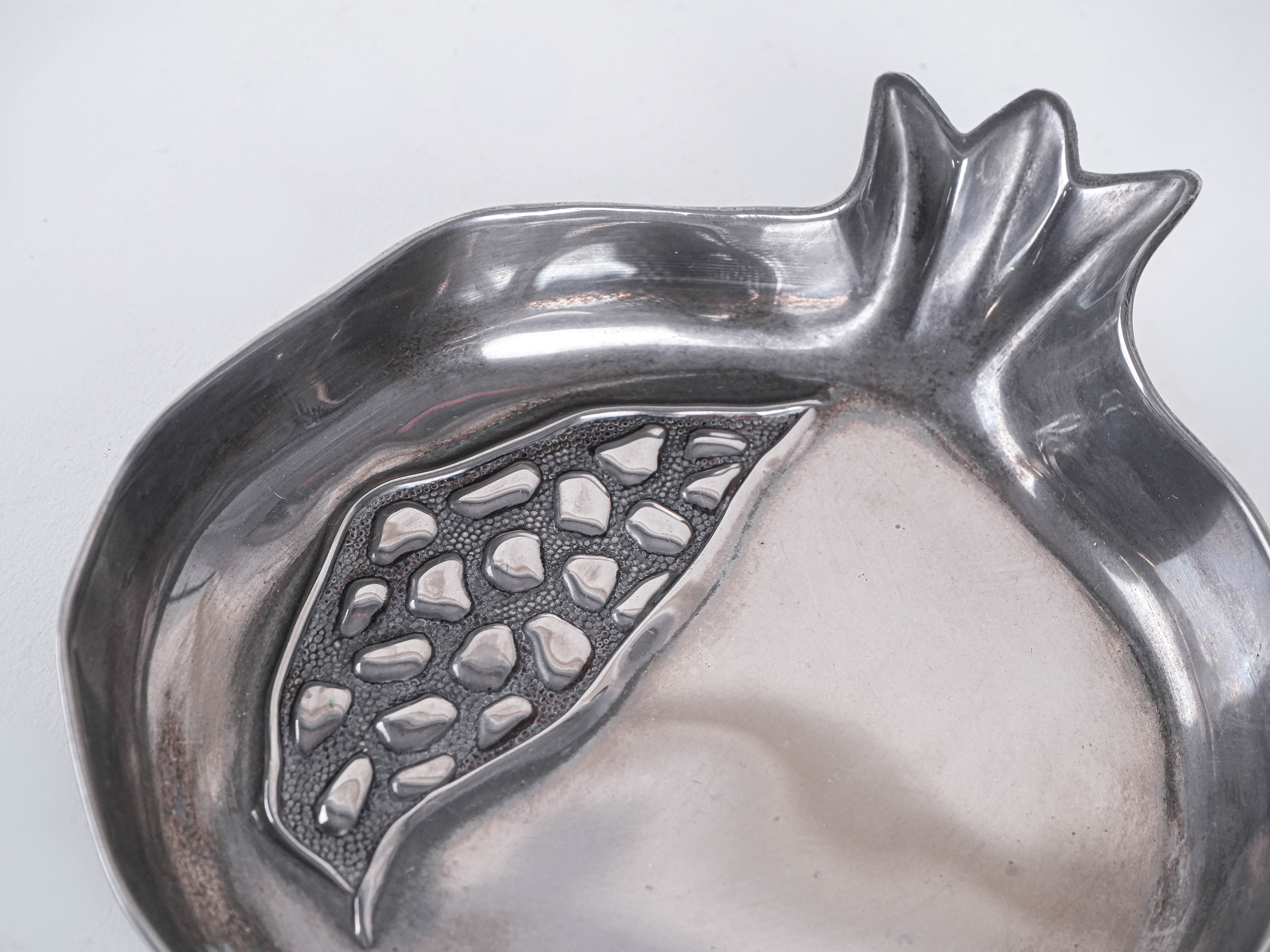Metallplatte Silber