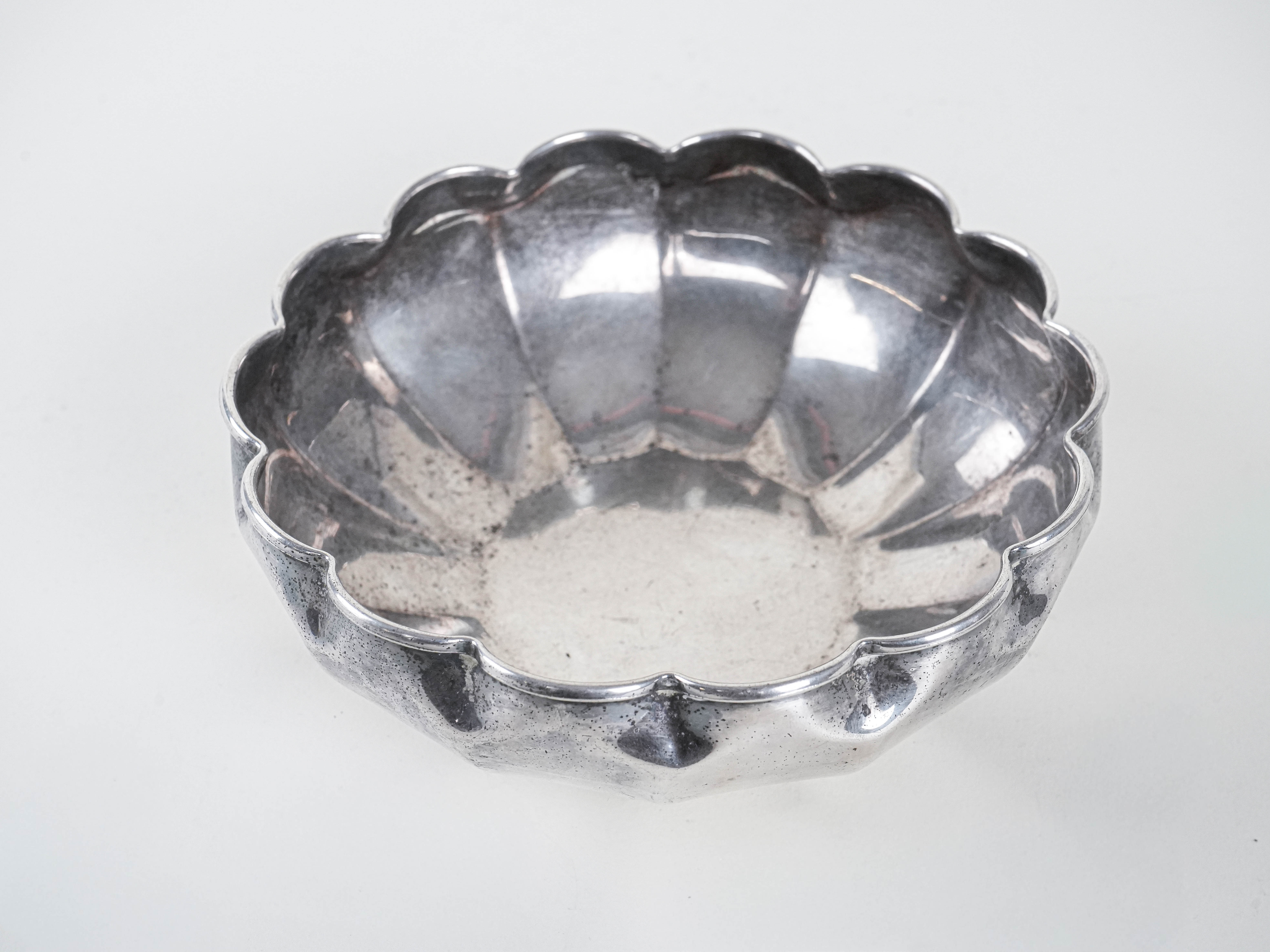 Metallschüssel Silber