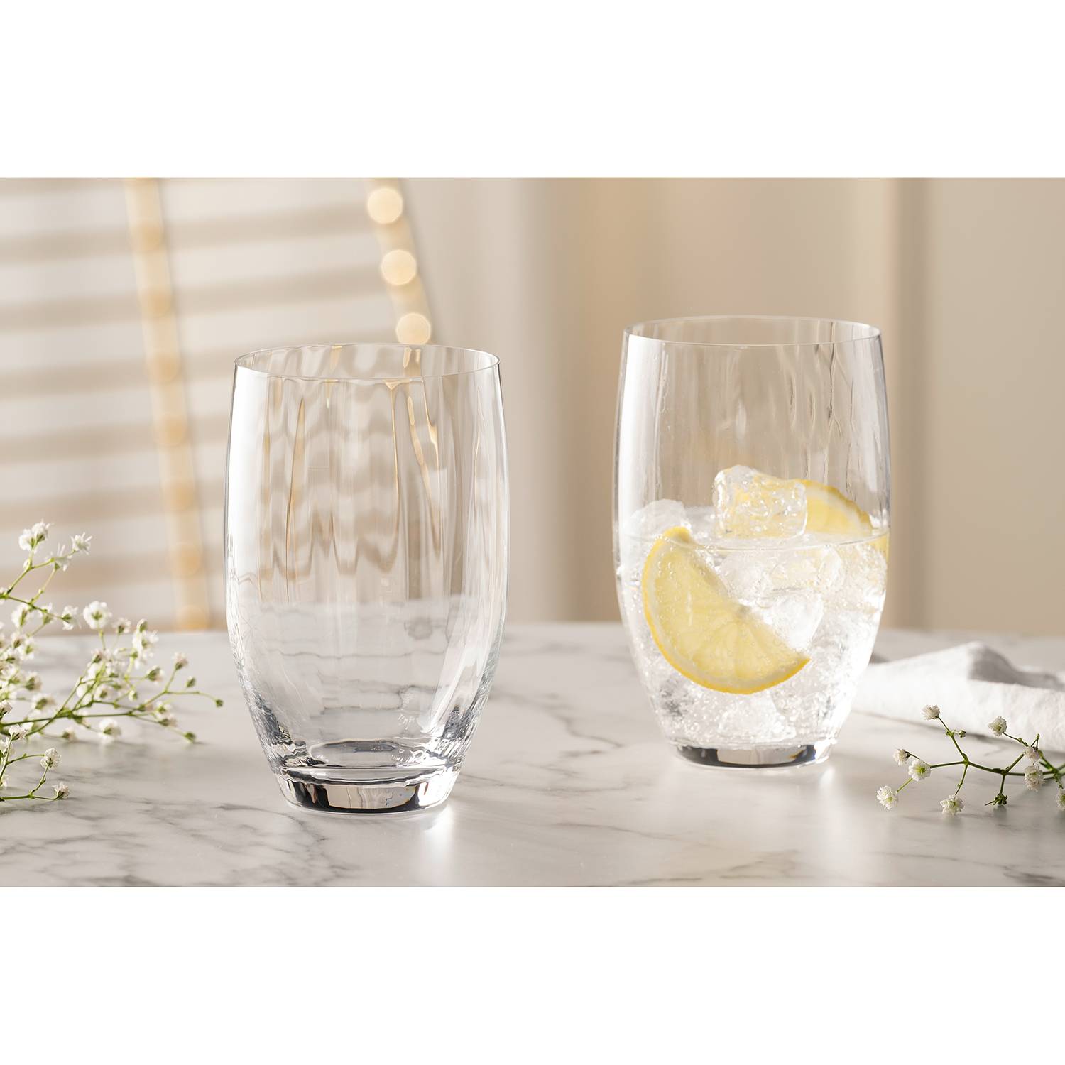 Poesia Drinking Glass Set of 6 Crystal Glass