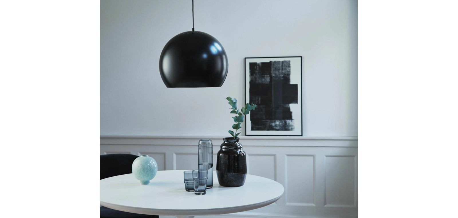 Pendant light Ball Ø40 Metal Black
