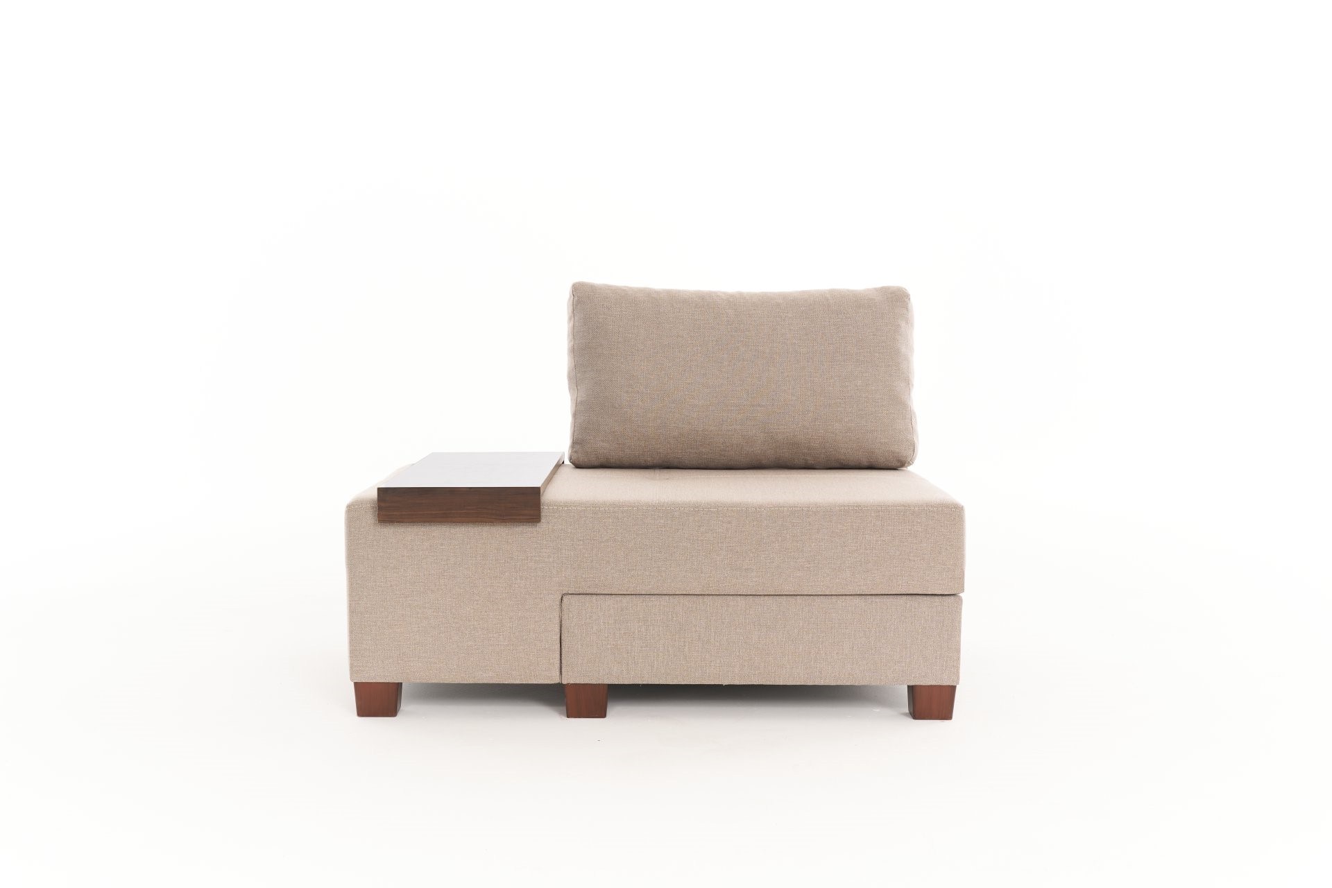 Perenna 1-seater module left linen cream