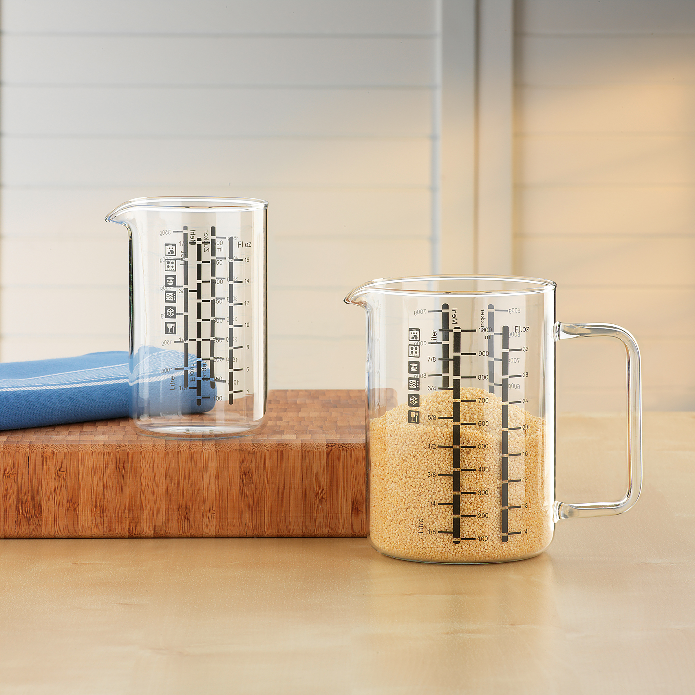 Adhol Measuring Cup Set of 2 Transparent