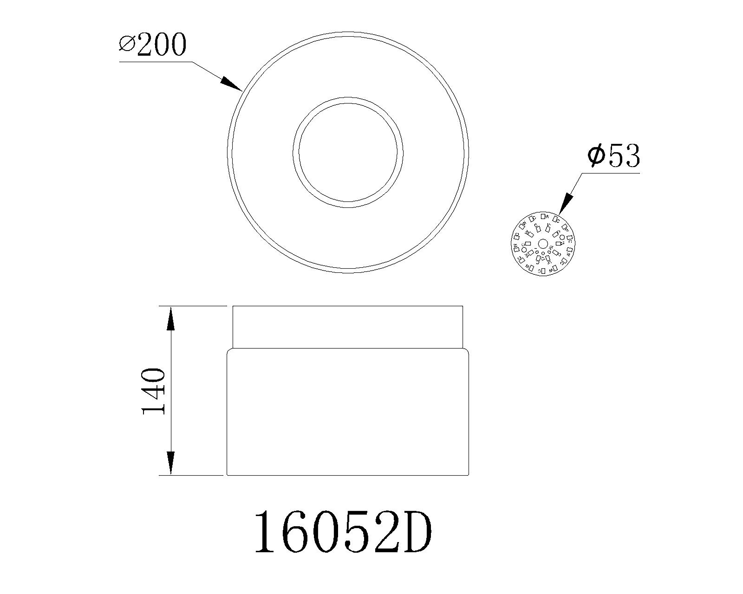 Trenton LED ceiling light 1-bulb opal glass iron