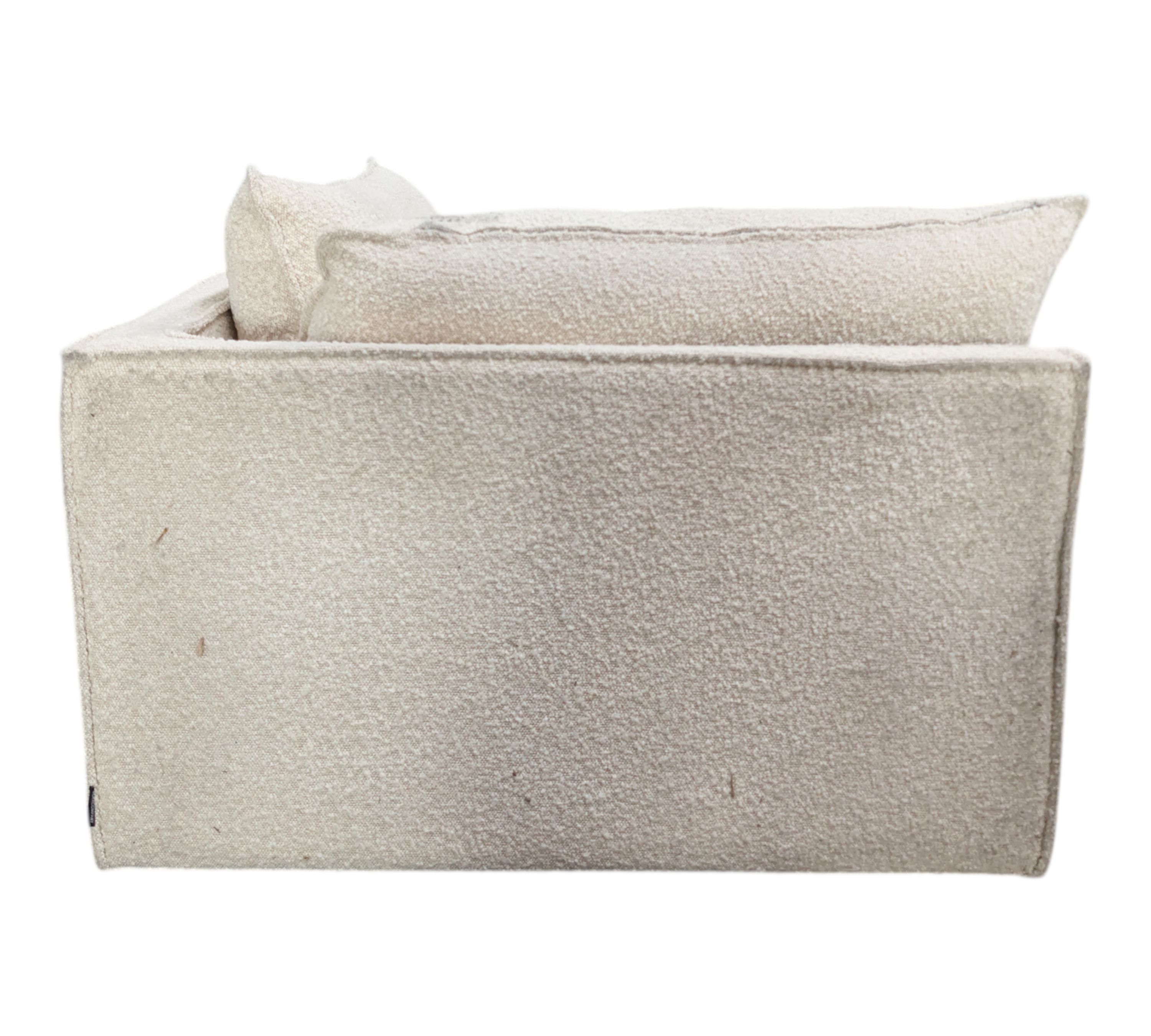 Daphne 1-seater corner module left Maya Cream