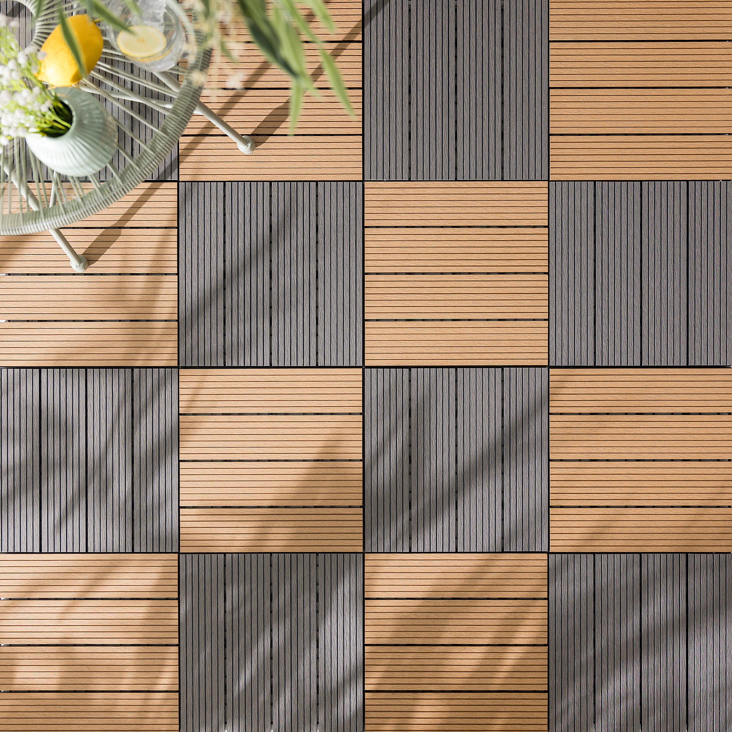 Svevo Typ A Terrassenfliese 22er-Set Braun