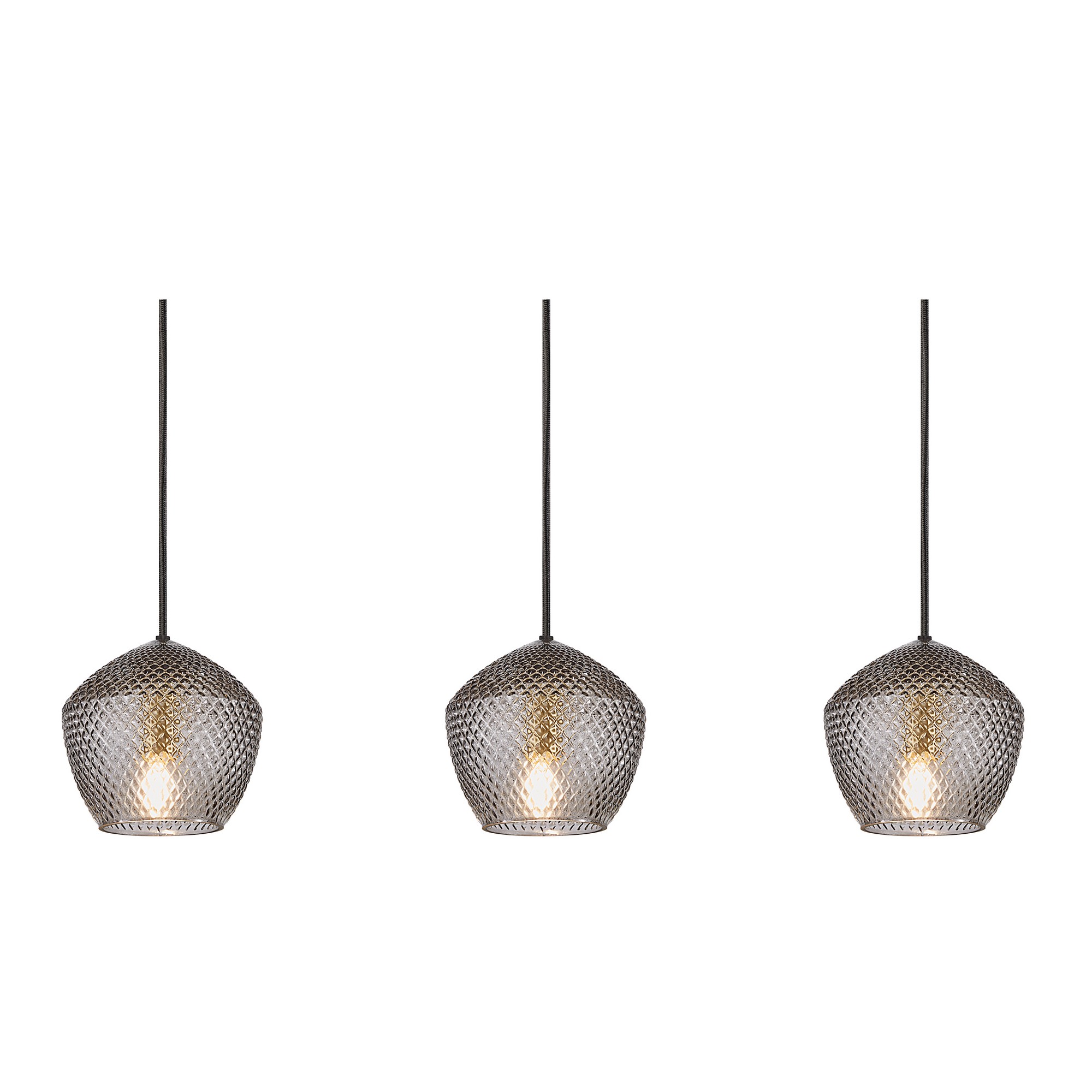 Orbiform 3-Spot Pendelleuchte Messing