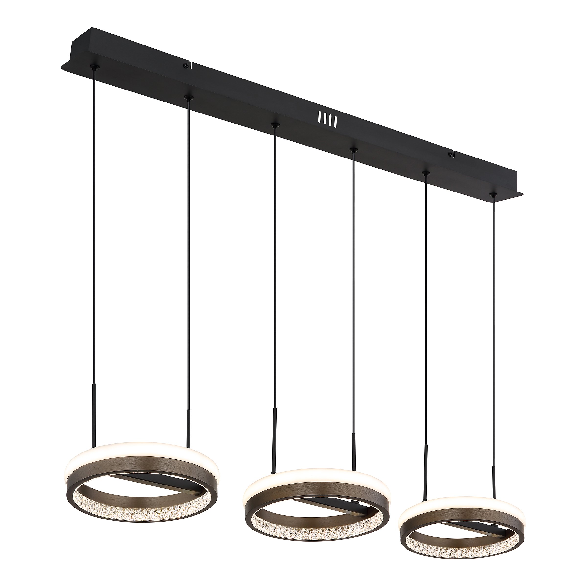 Della Typ C LED-Pendelleuchte 1-flammig Acrylglas Eisen 
