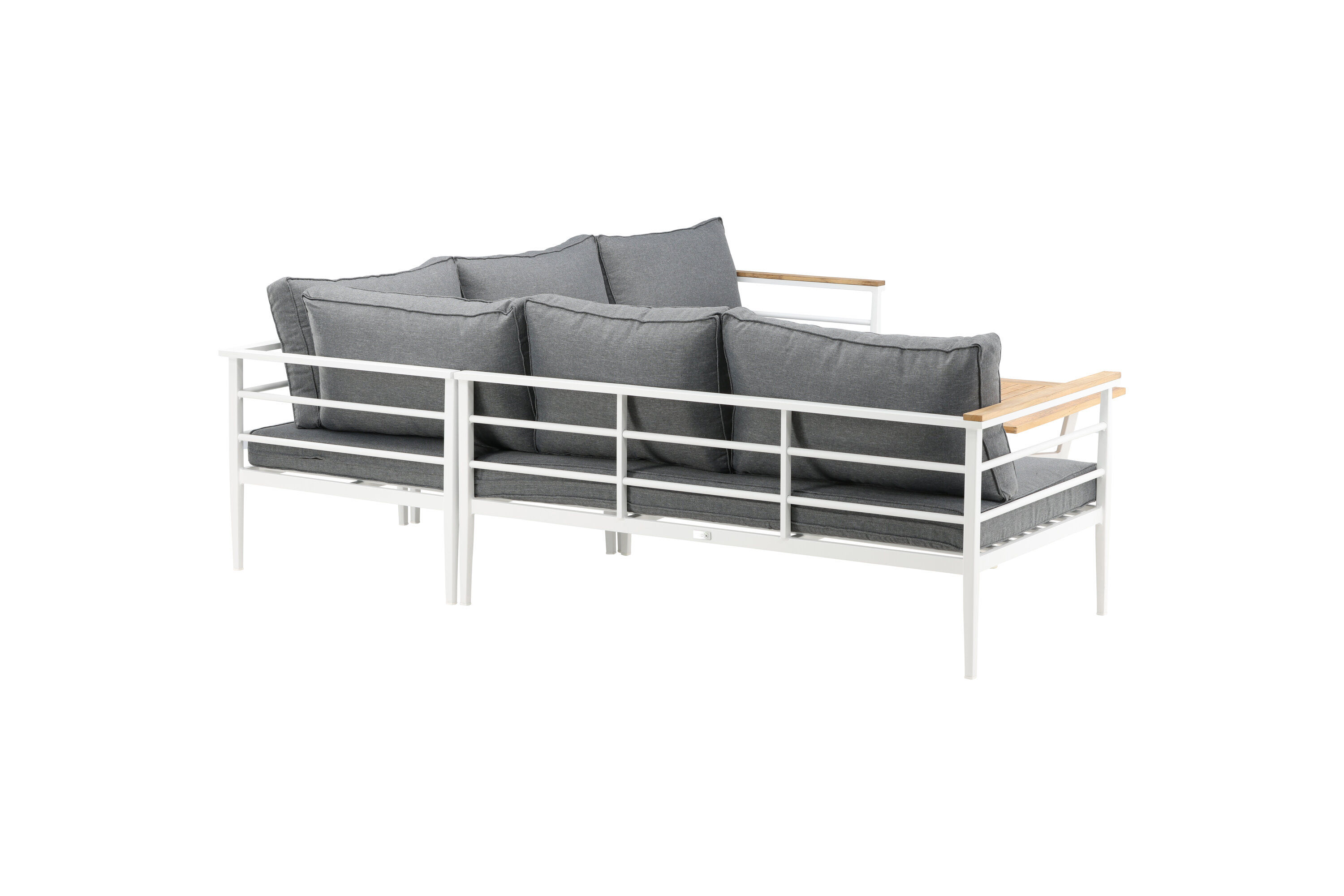 Mexico Corner Sofa Garden Furniture Set Metal Teak