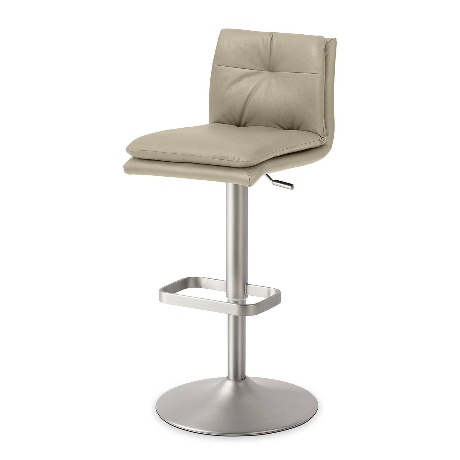 Bar and Counter Stool Steel Polyester Taupe