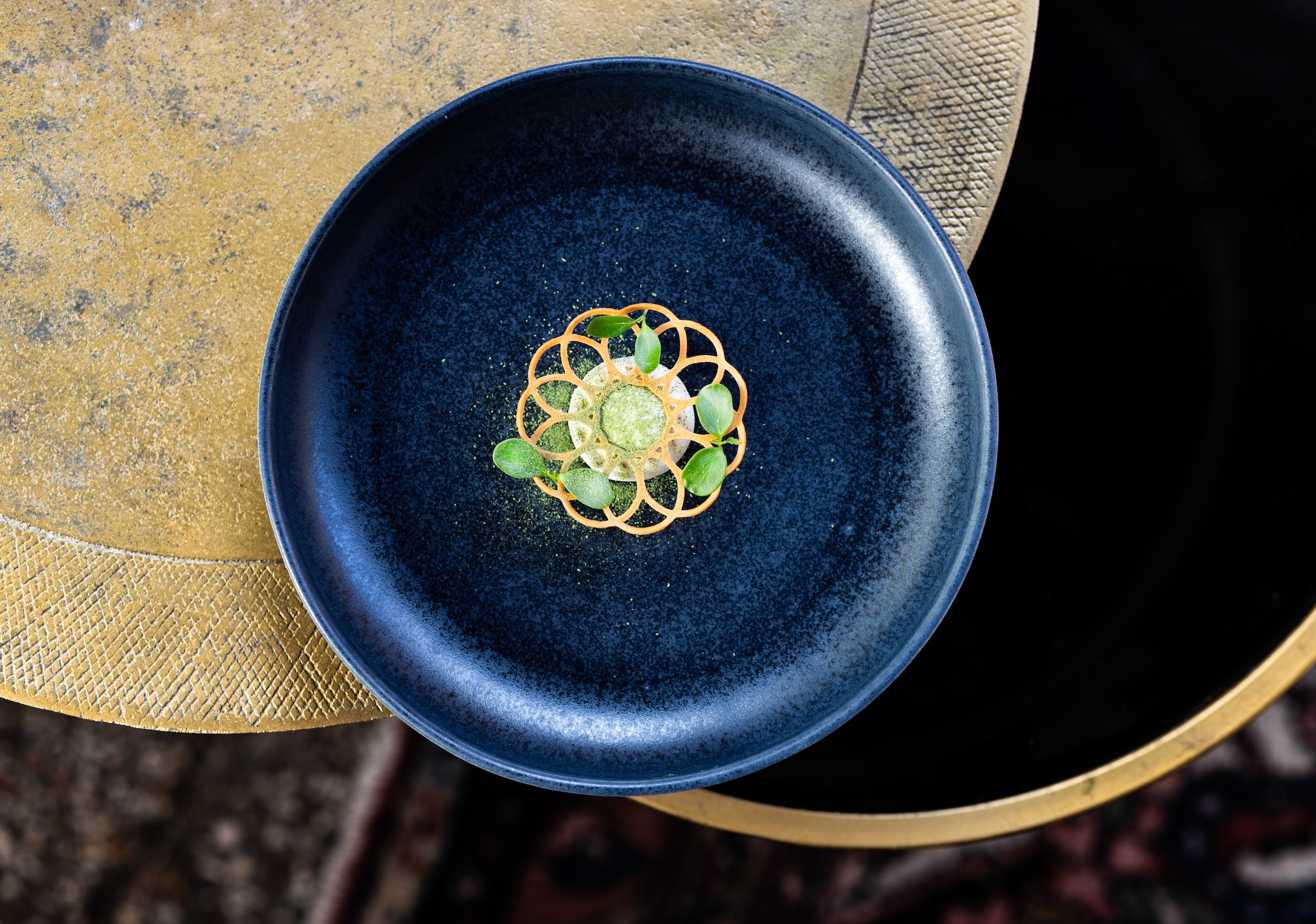 2x Pasta plates ceramic Midnight Blue 22 cm