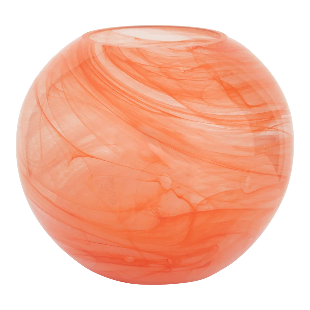 Vaso Neun in vetro arancione
