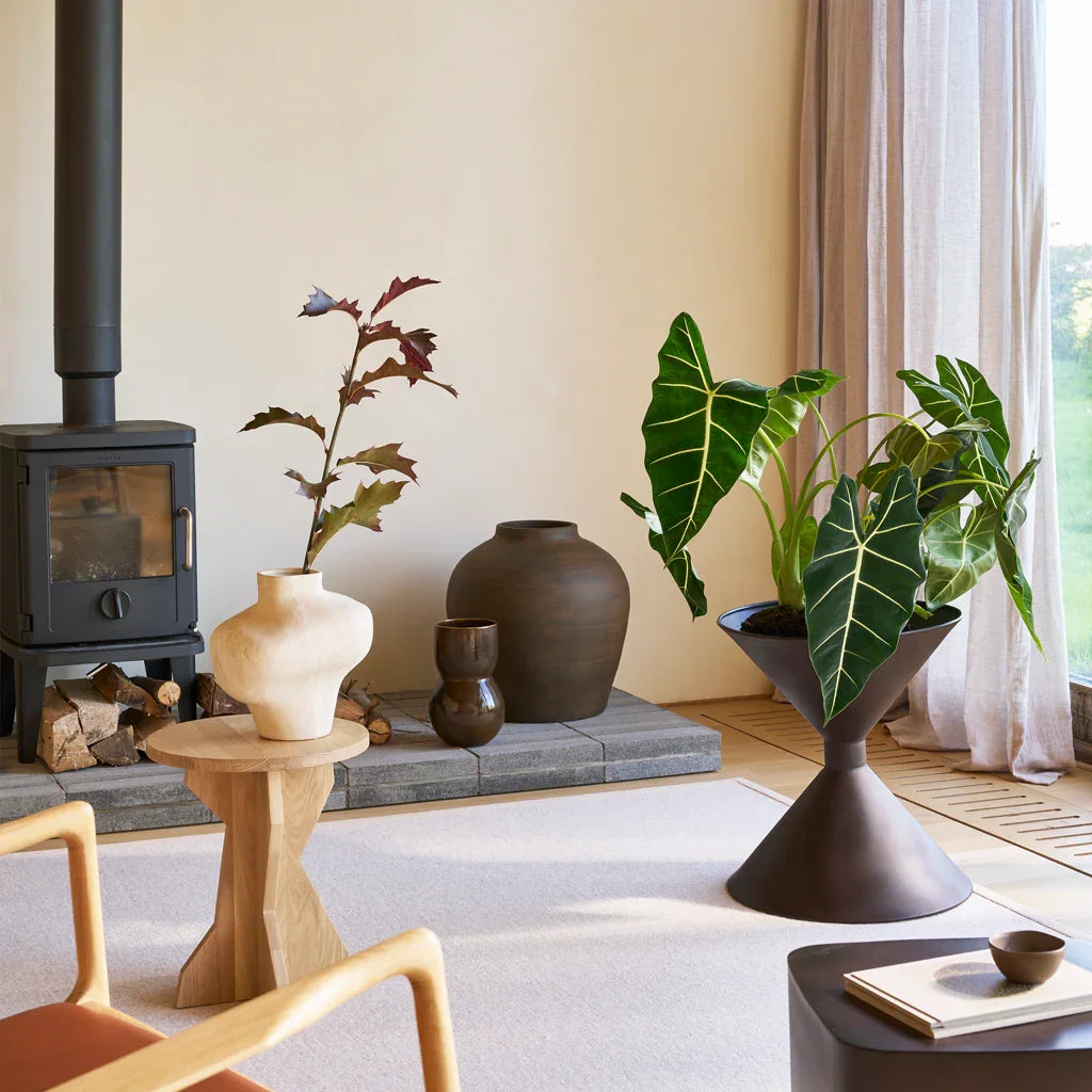 Noan Vase Brown