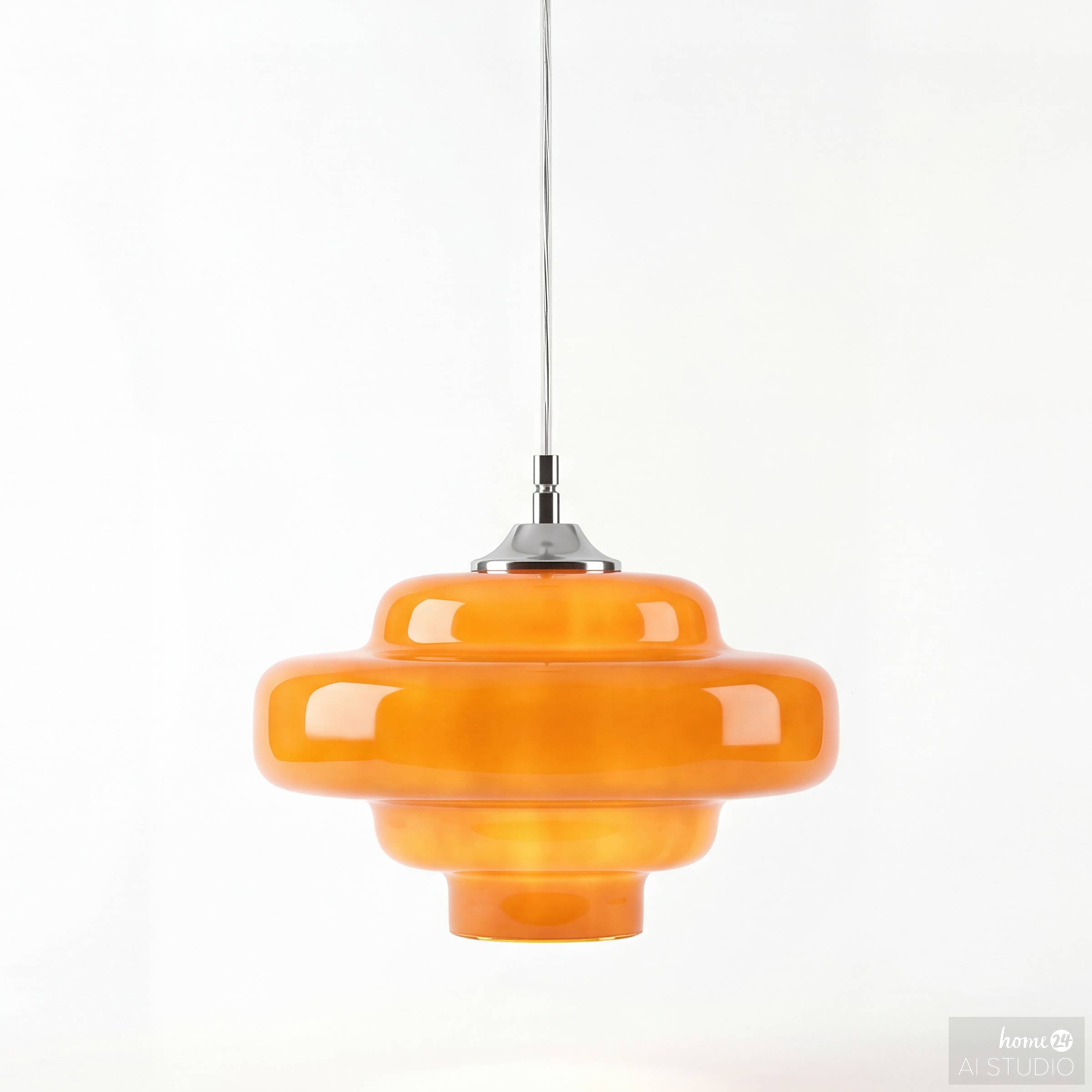 Pendant light 1-bulb Belux frosted glass iron