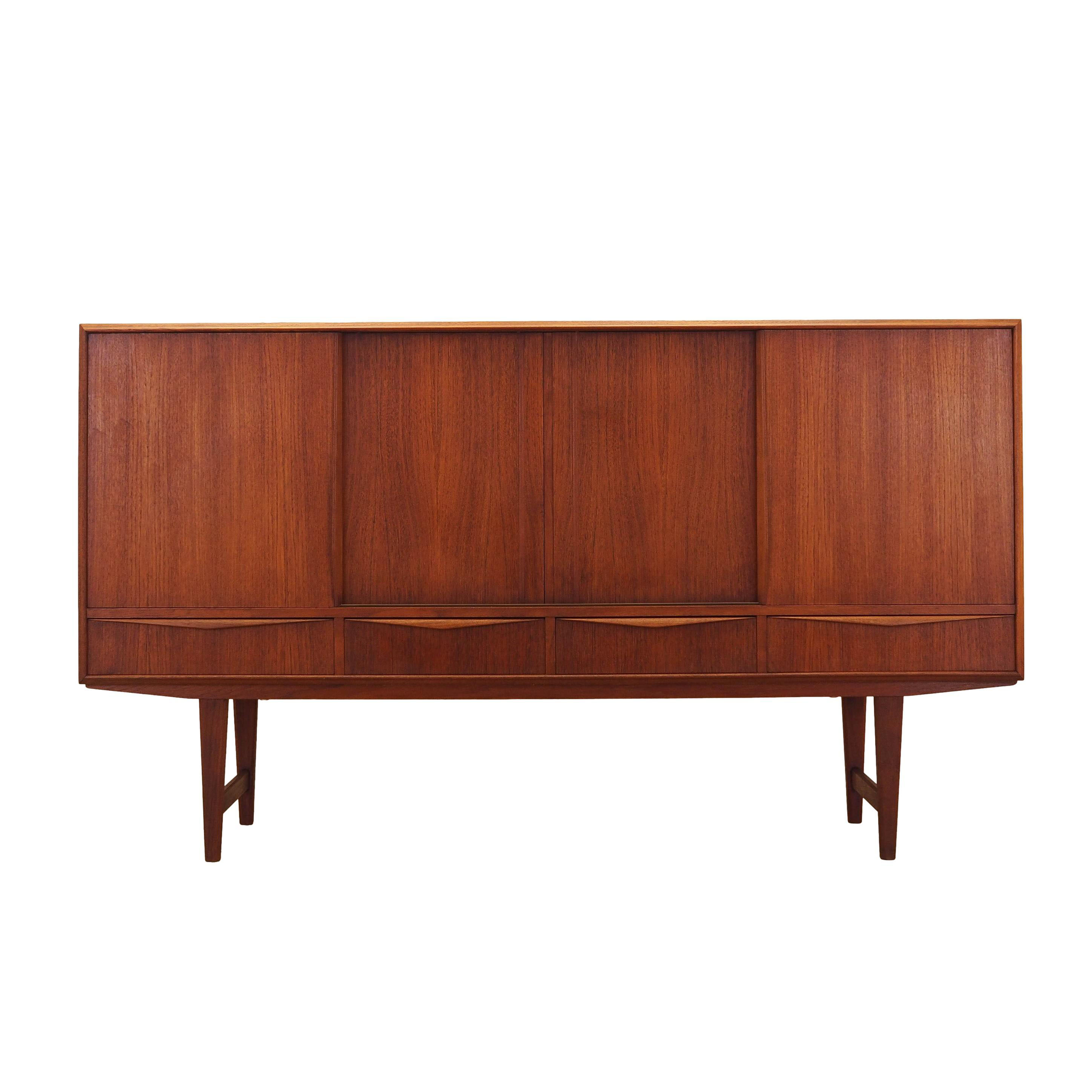 Credenza alta in legno di teak