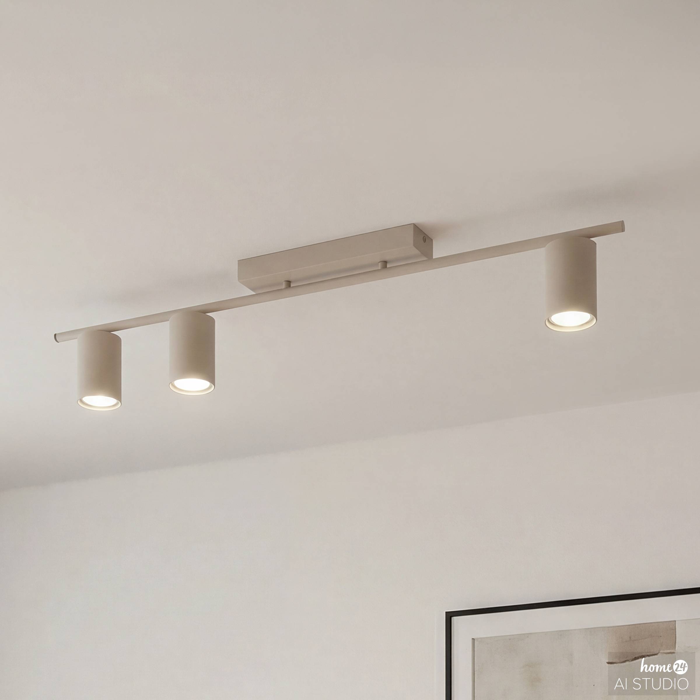Hovia Pendant Light Bar Shape 3-bulb Iron
