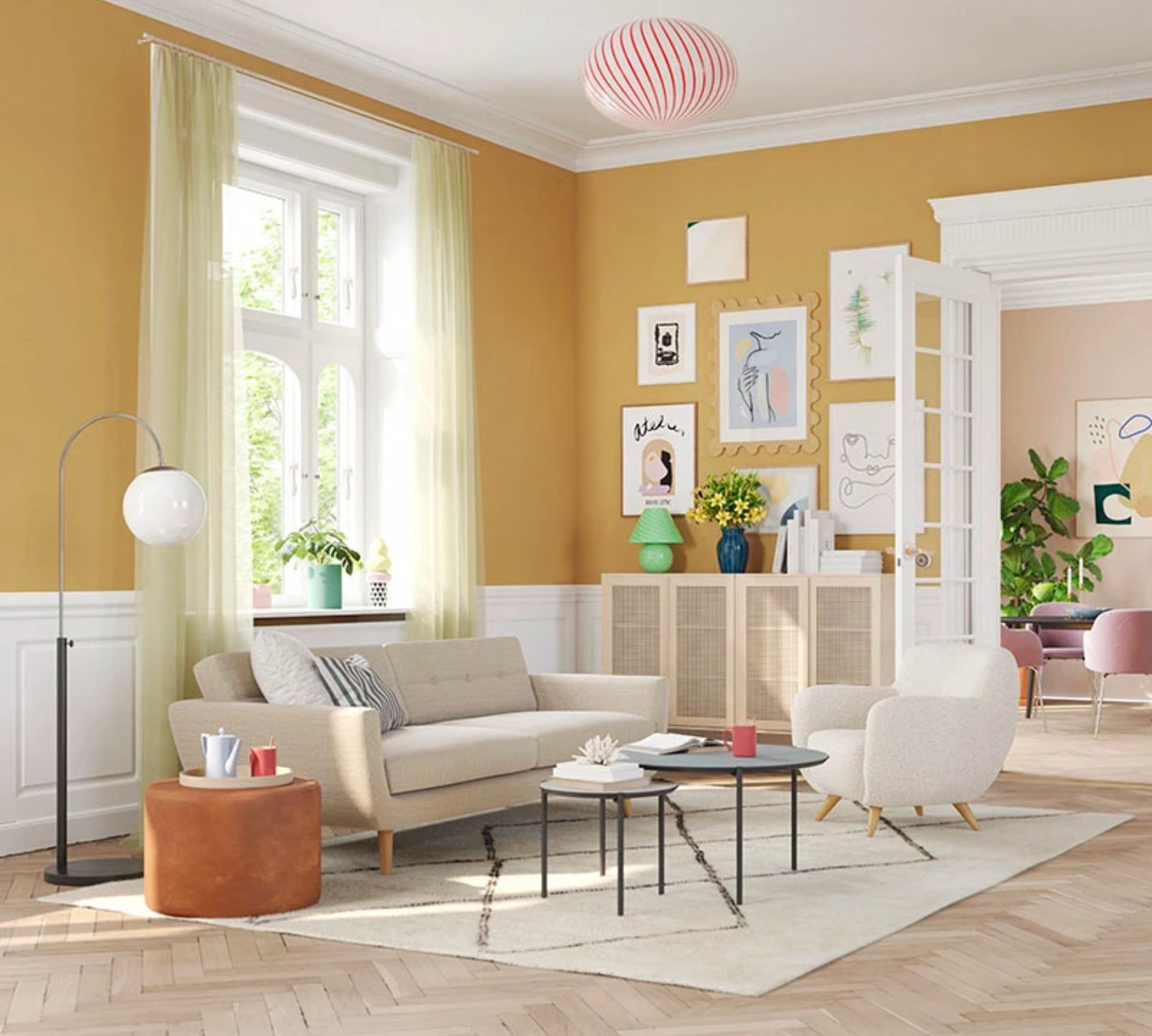 Vera Sofa 2-seater Vega Sand Dune