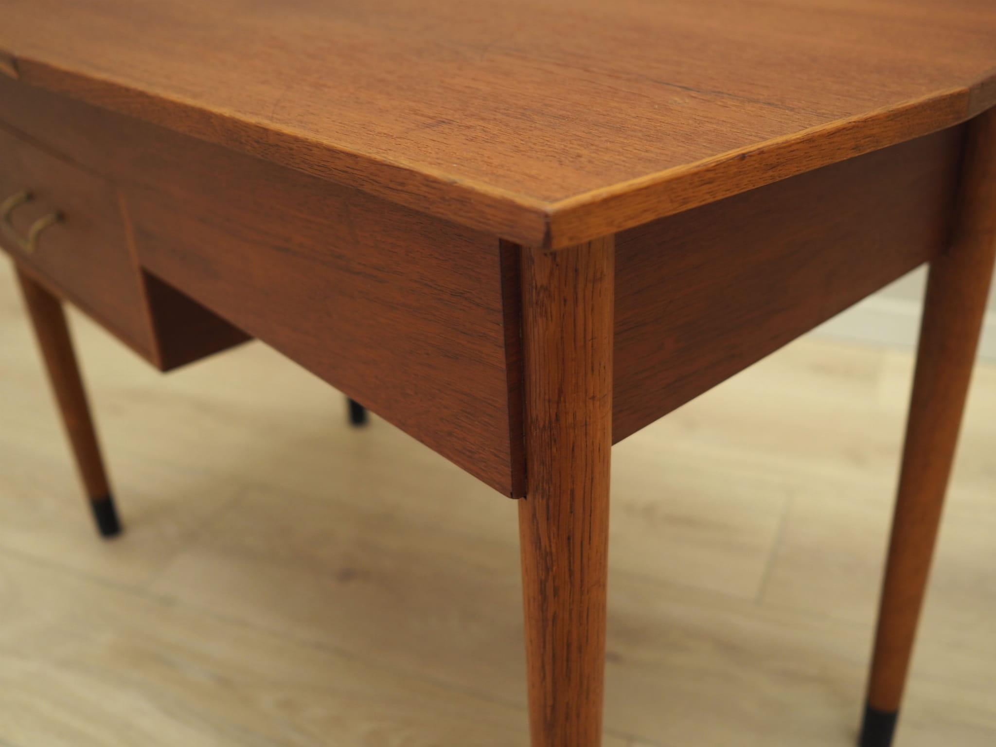 Vintage sewing table teak brown 1960s