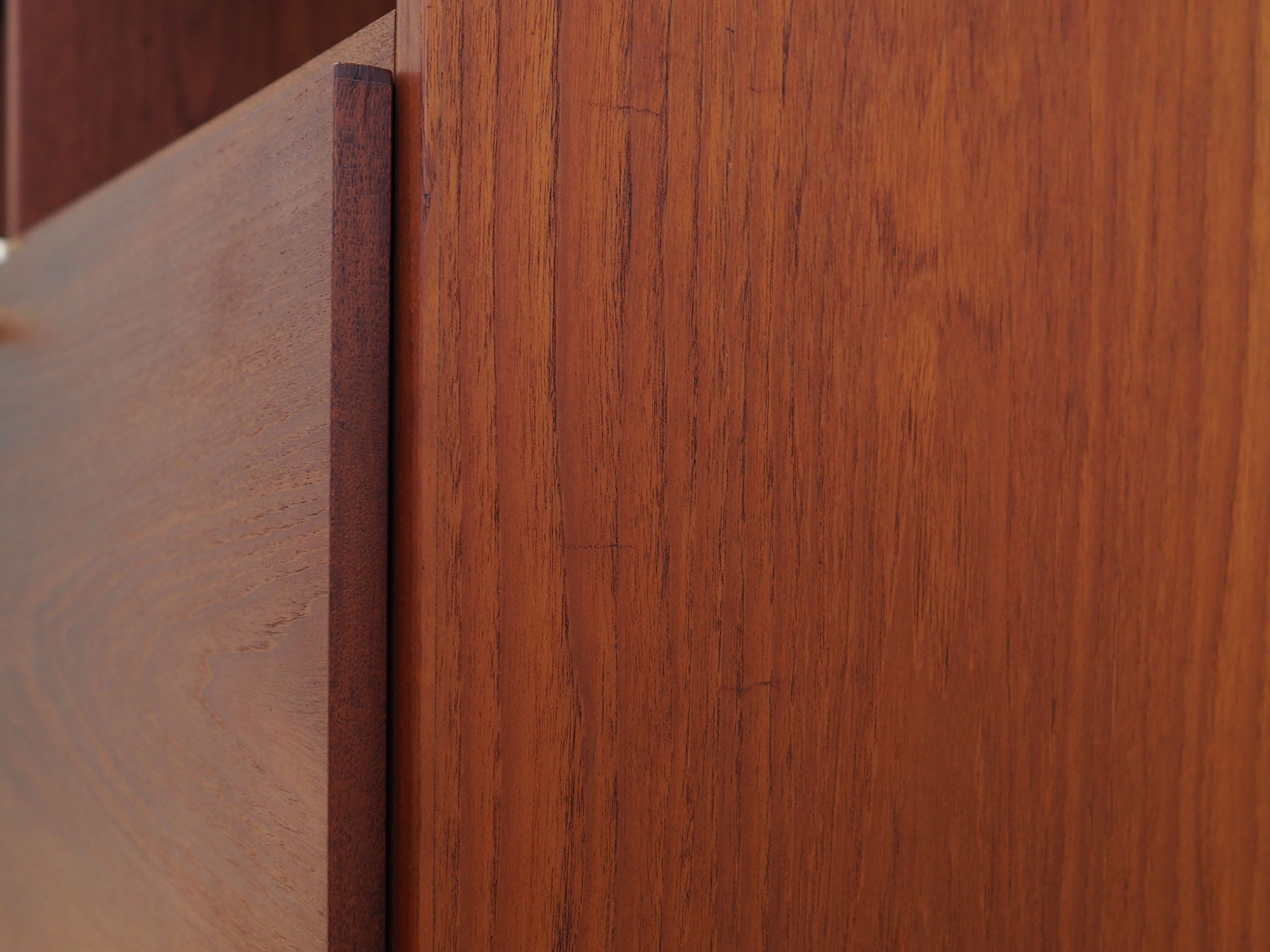 Vintage Bookshelf Teak Wood Brown 1970s