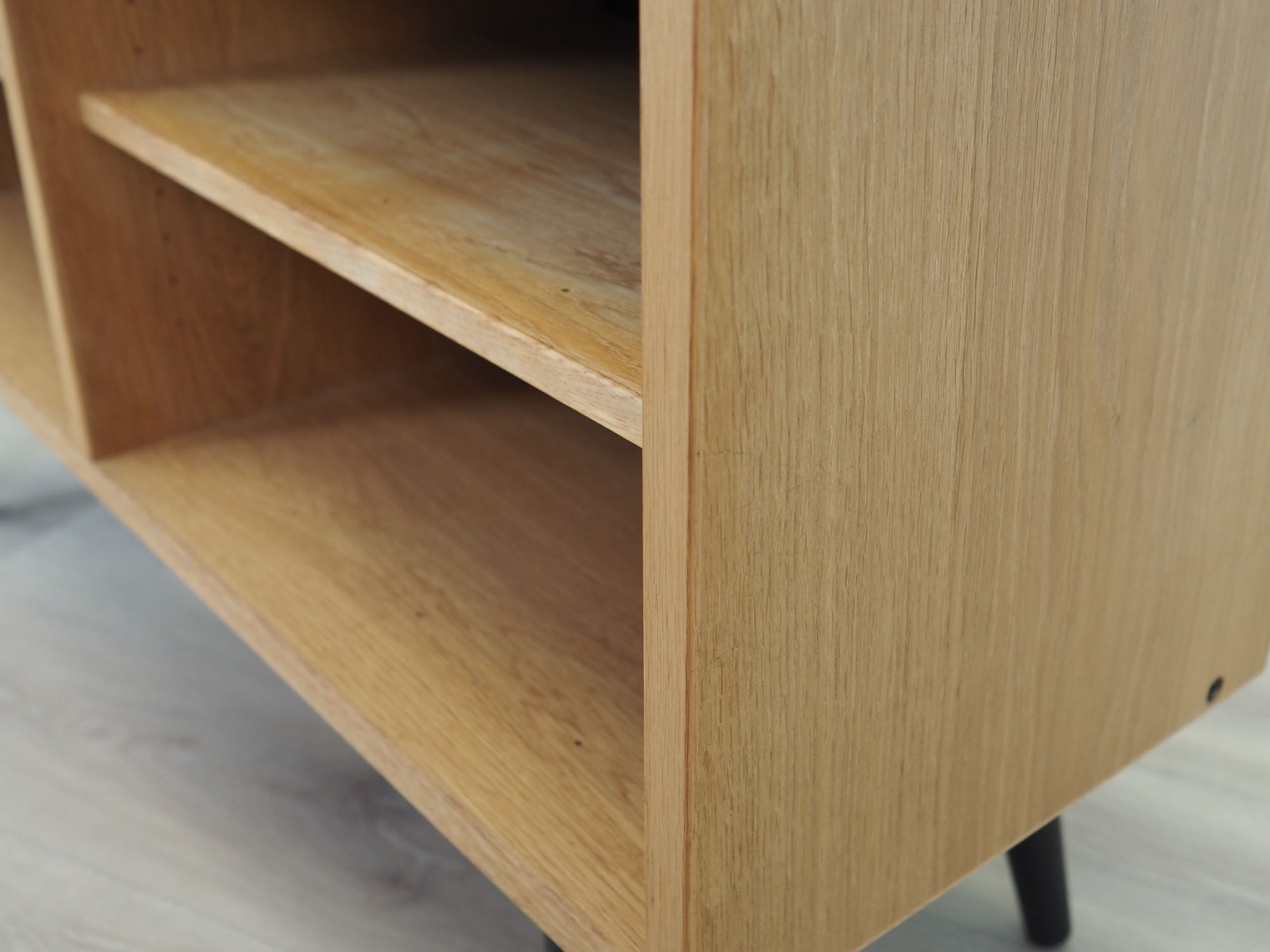 Vintage Bookshelf Ash Wood Brown 1970s