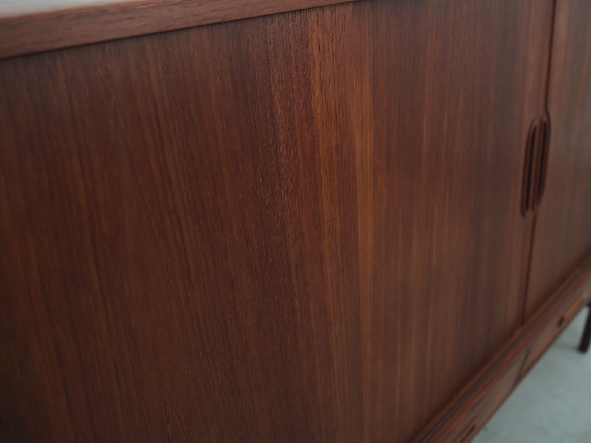 Vintage Highboard Teakholz Braun 1960er Jahre