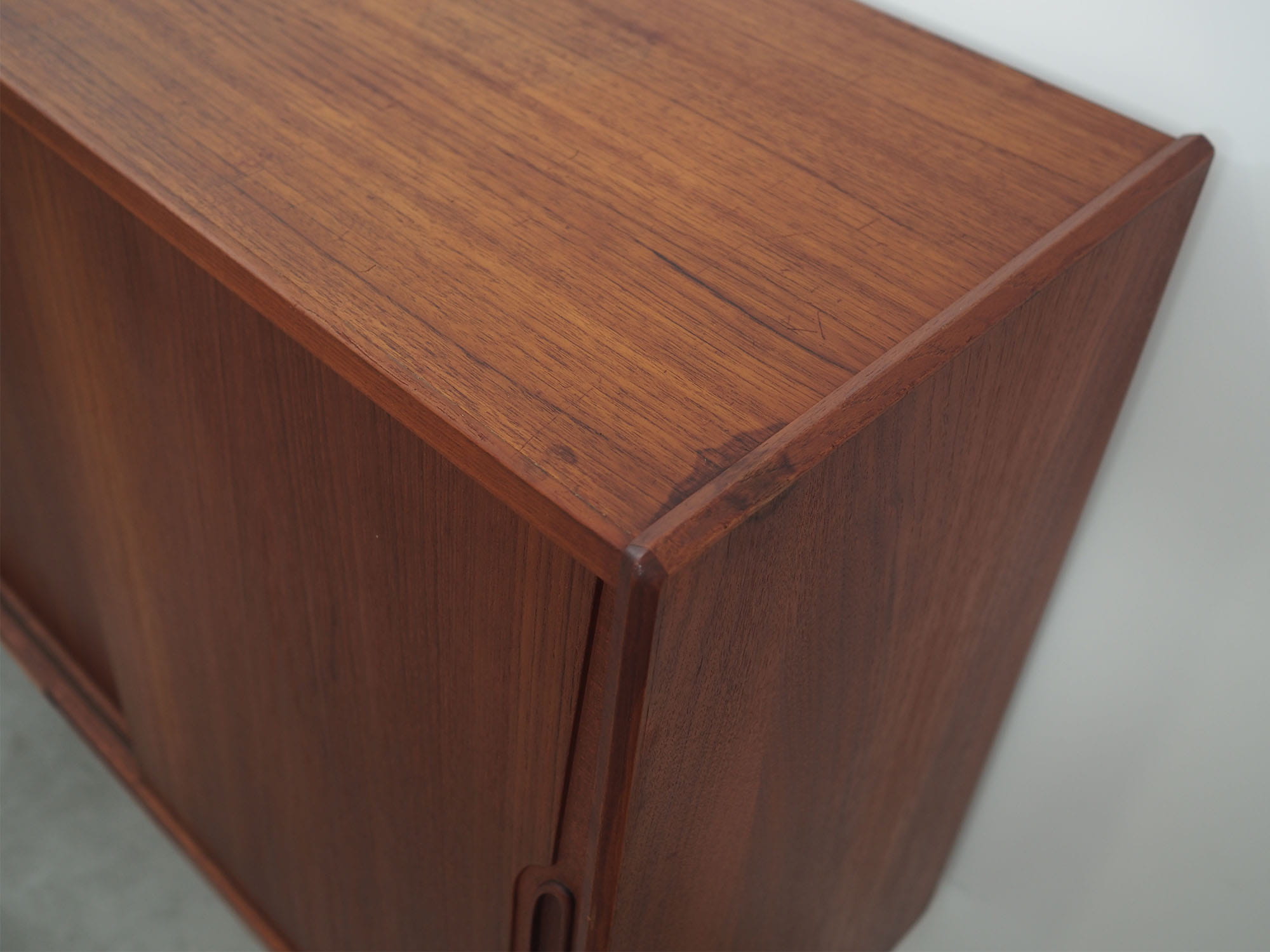 Highboard vintage in legno di teak marrone, anni '60