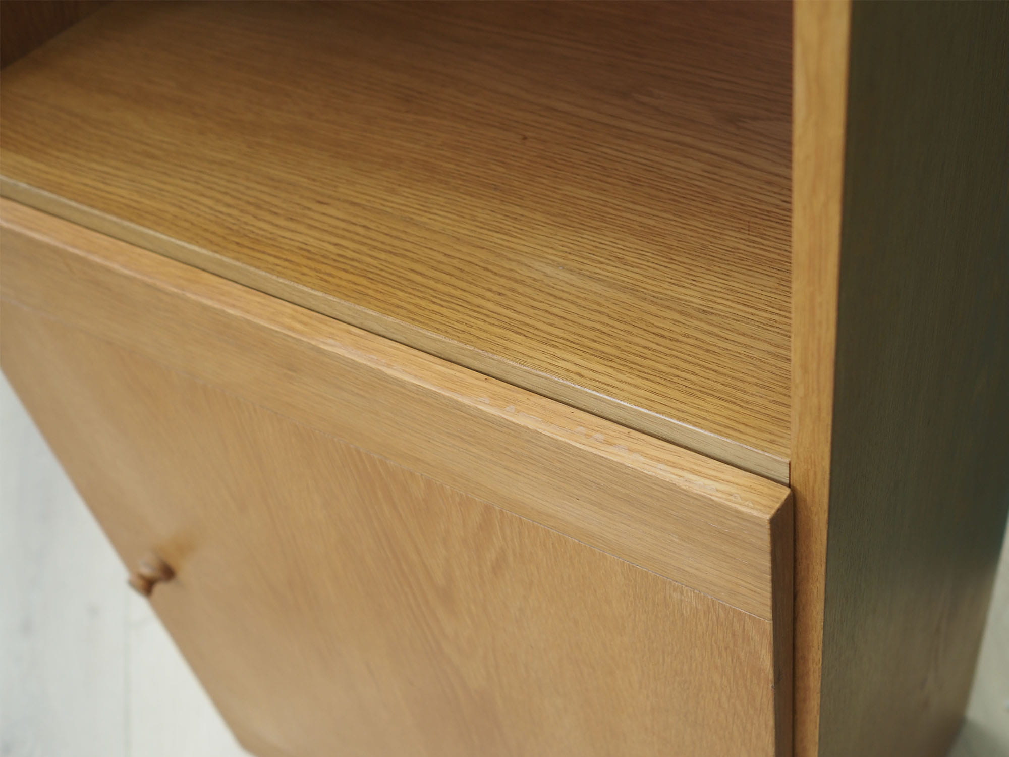 Vintage Bookshelf Wood Beige 1970s
