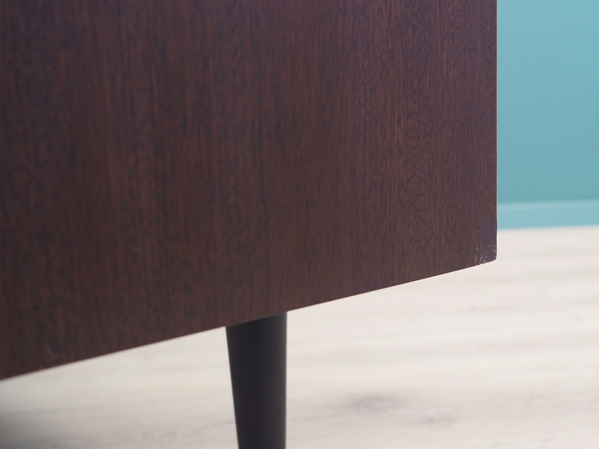 Vintage Bookshelf Mahogany Brown 1960s