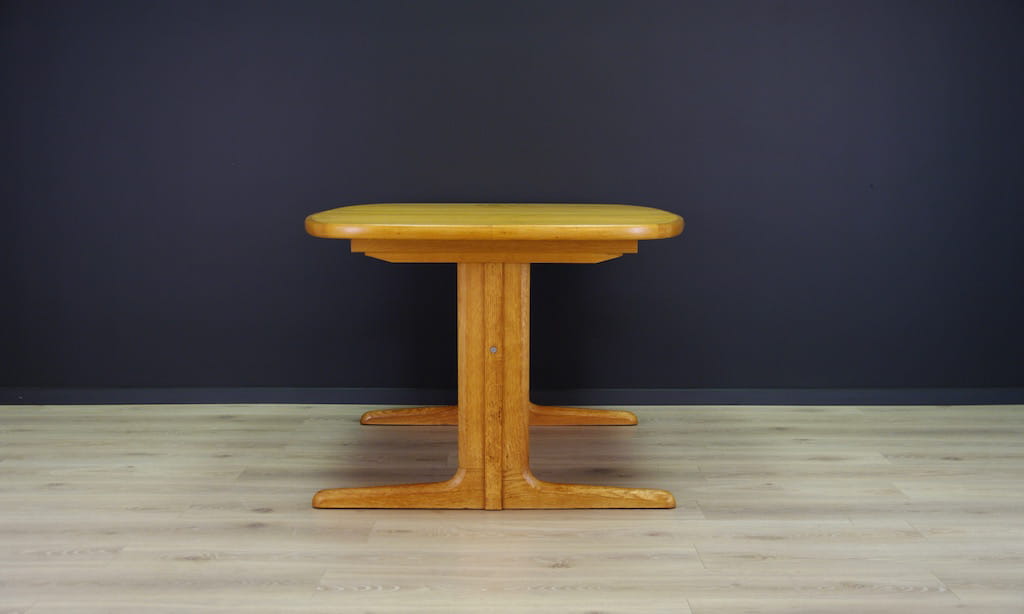 Vintage Table Ash Wood Brown 1960s
