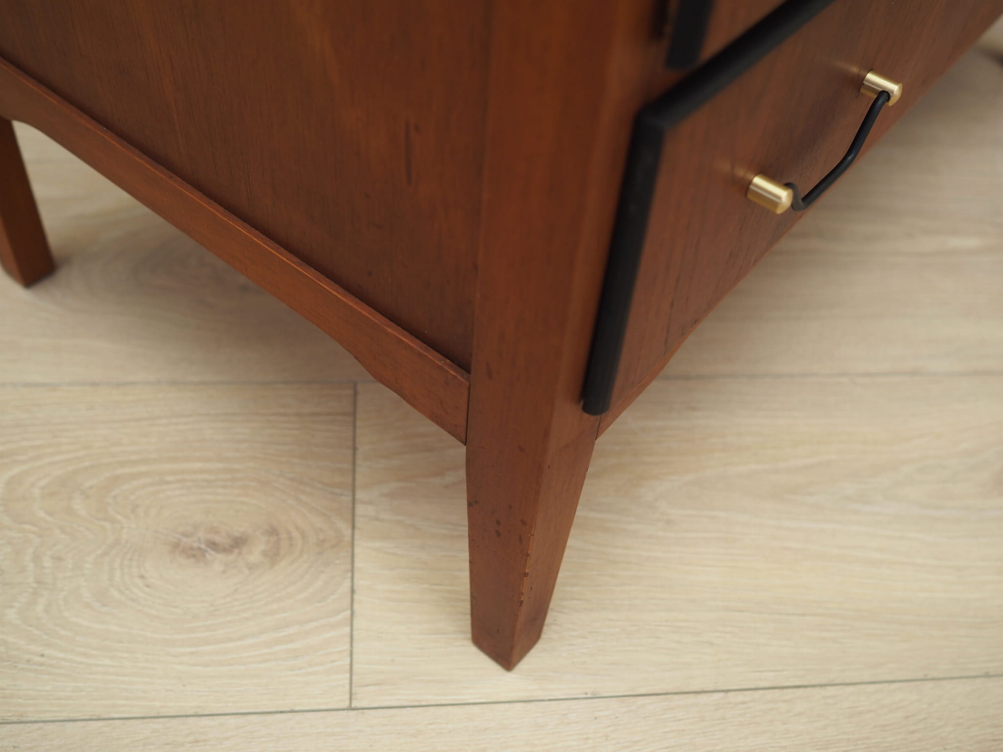 Vintage chest of drawers Teak wood Brown 1970s