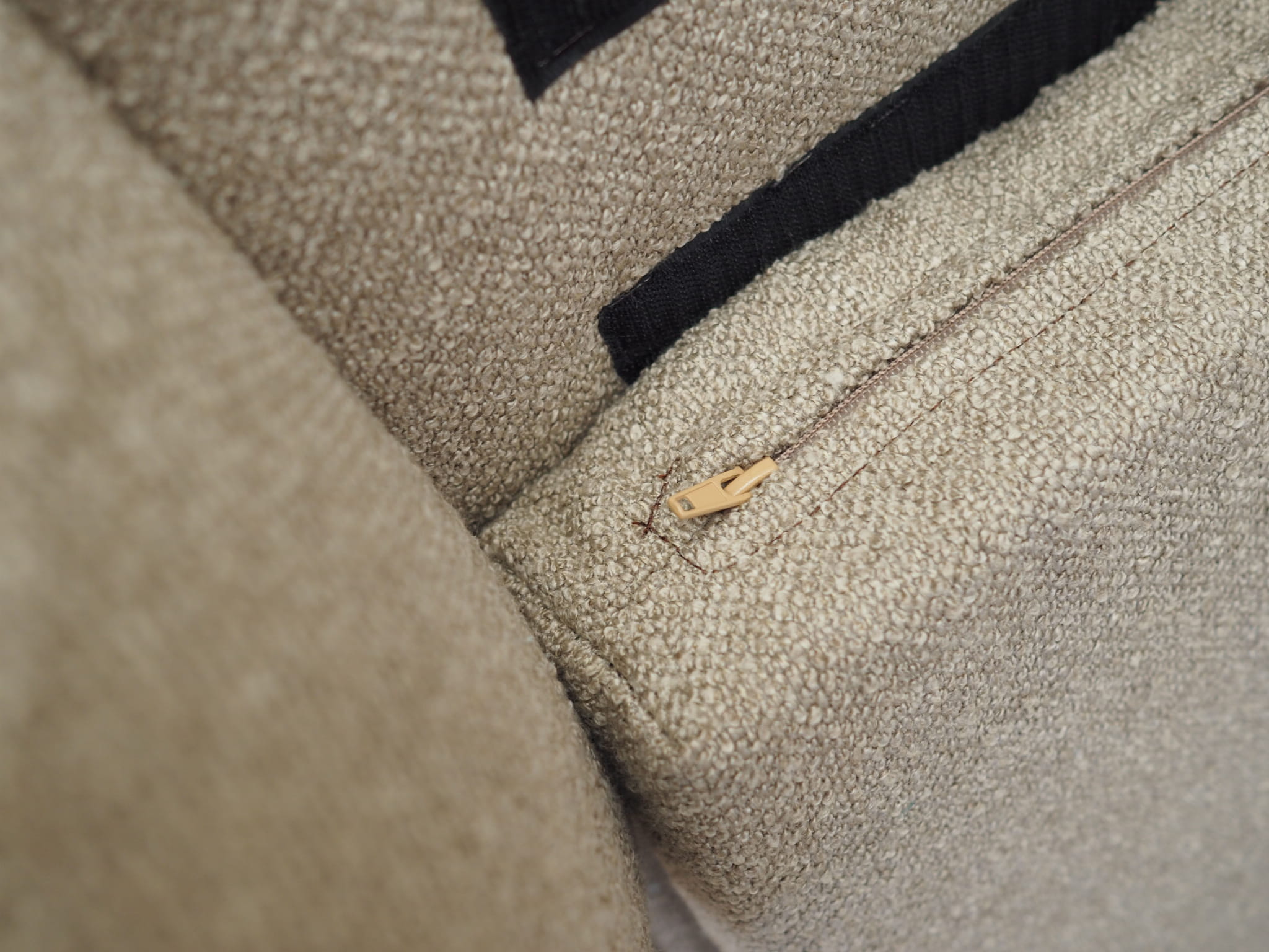 Vintage armchair Teak textile grey 1960s